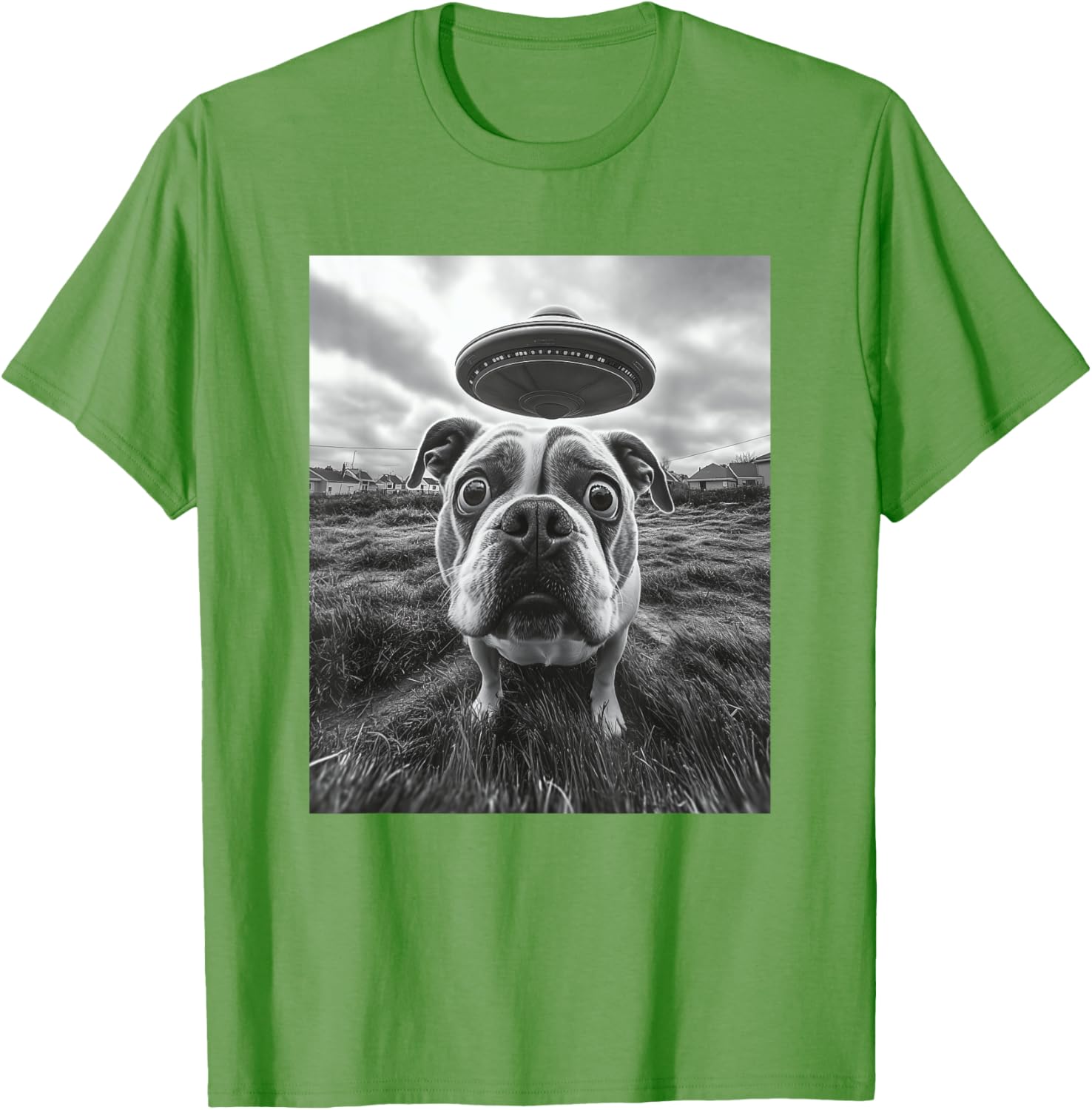 Hilarious English Bulldog UFO Graphic T-Shirt for Dog Lovers of All Ages - 18