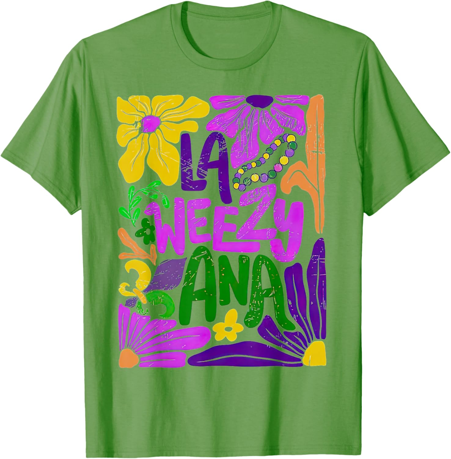 Boho LA WEEZY ANA Mardi Gras Coquette Bow T-Shirt for Carnival Fun - 1