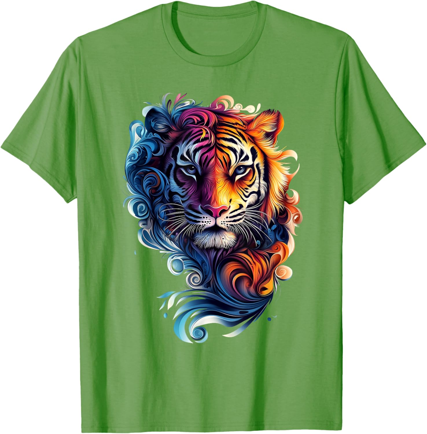 Colorful Tiger Wildlife T-Shirt for Nature Lovers - Stylish and Fun - 11