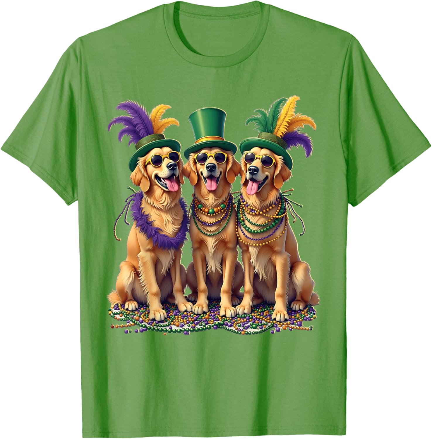 Festive Labrador Mardi Gras T-Shirt for Dog Lovers and Celebration Fans - 28