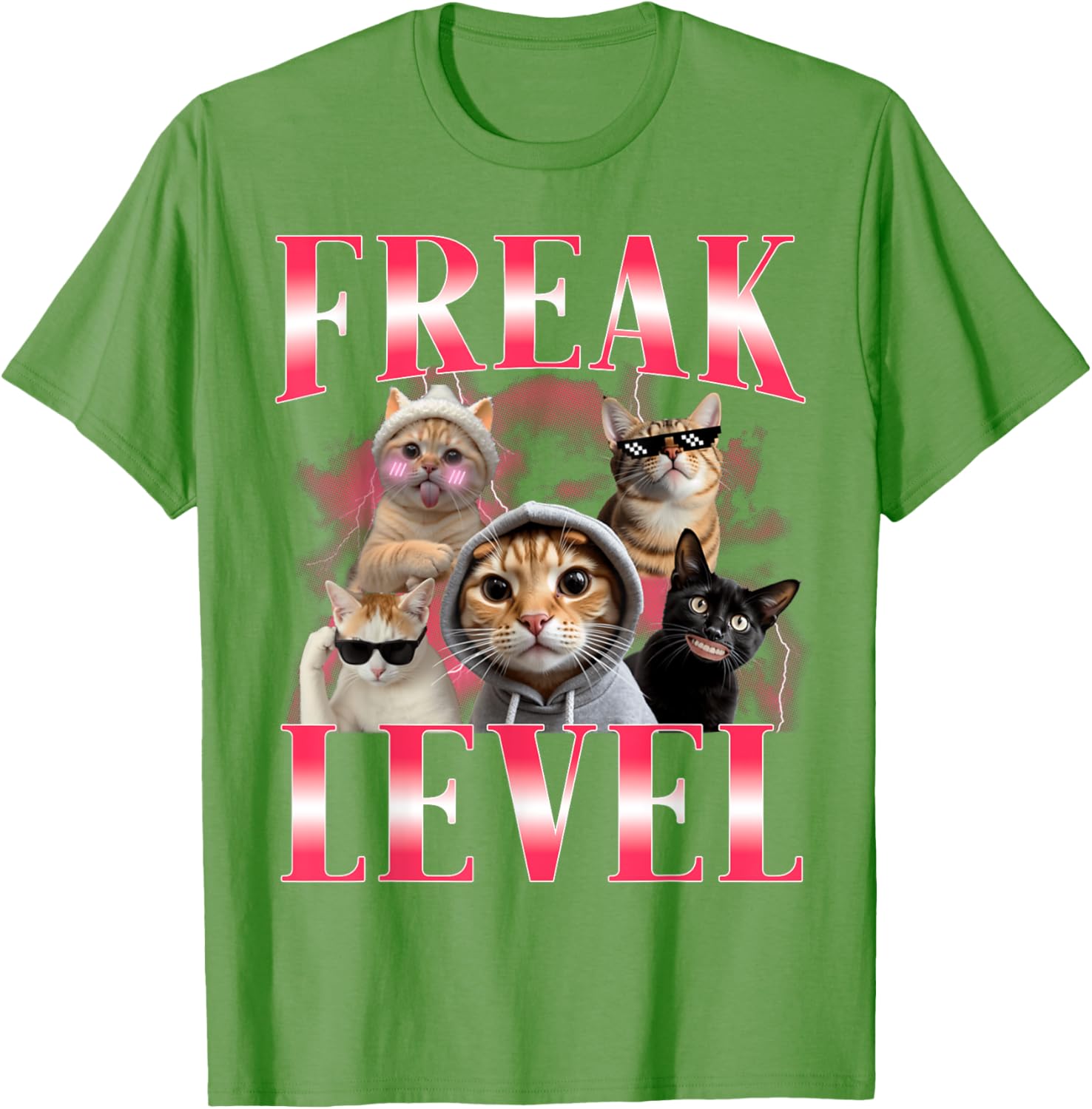 Funny Cat Meme T-Shirt Certified Freak Humor for Cat Lovers - 21