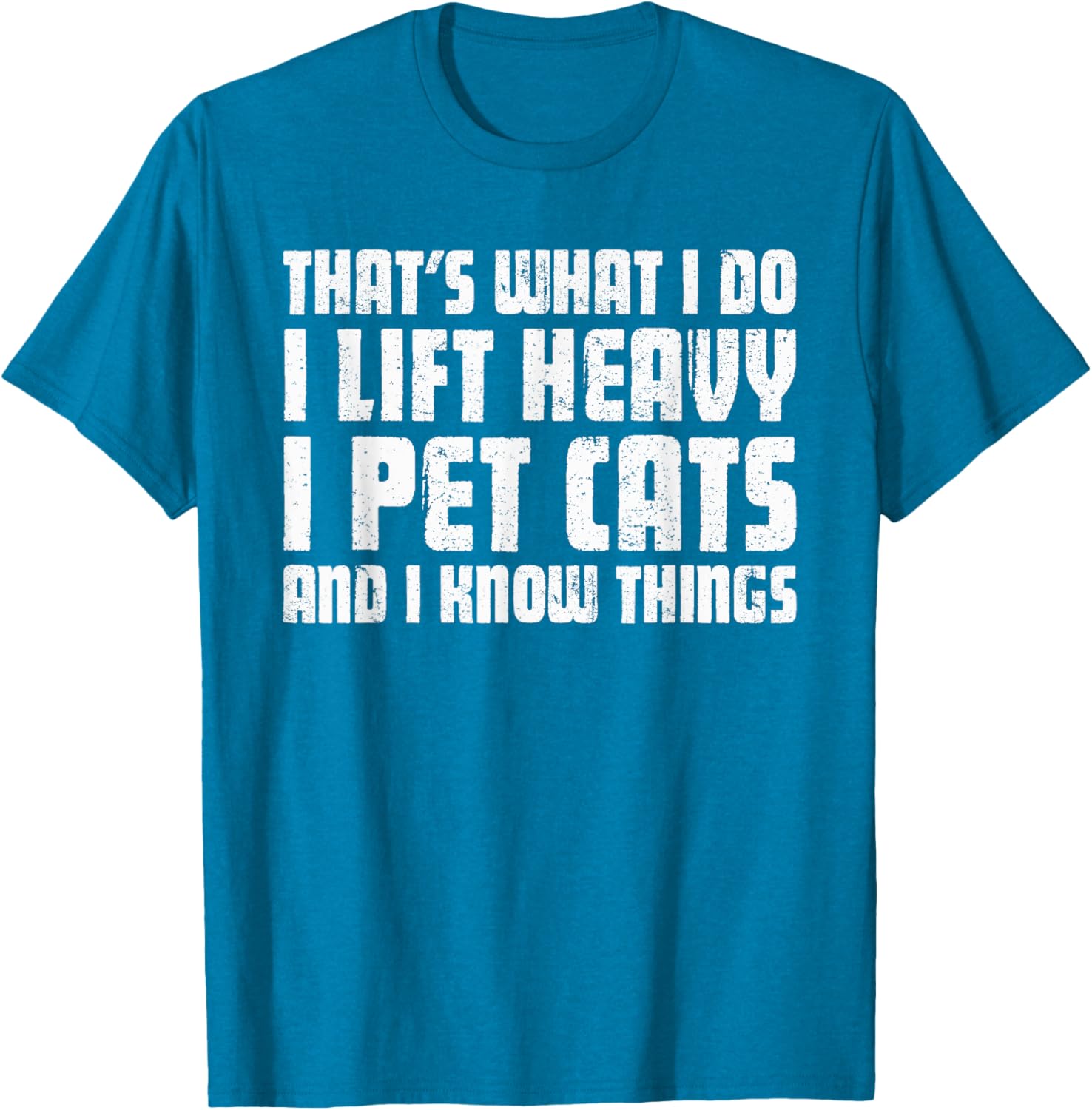 Funny I Lift Heavy I Pet Cats Unisex T-Shirt for Cat Lovers Black Small - 12