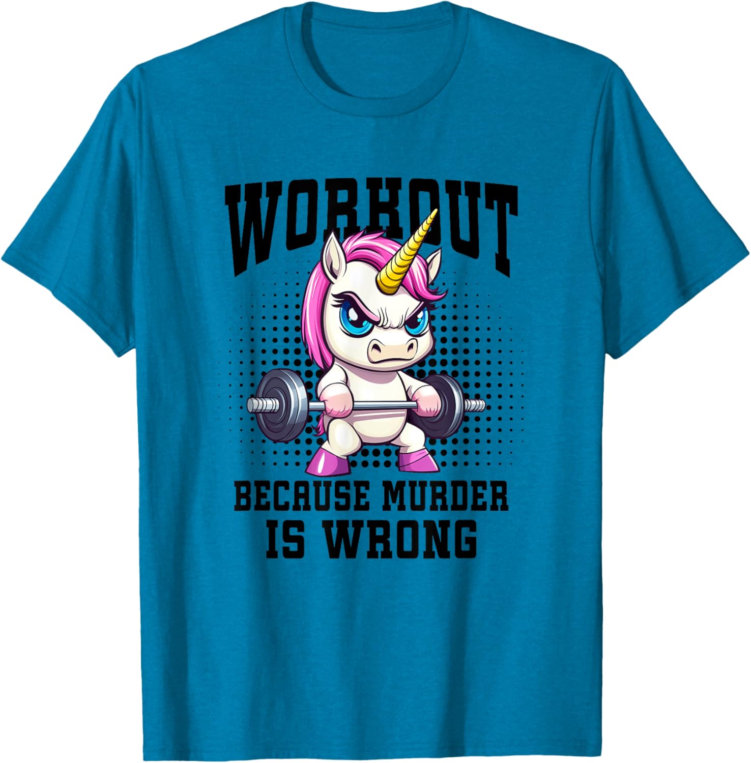 Unicorn Weightlifter T-Shirt for Bodybuilders and Gym Enthusiasts - 3