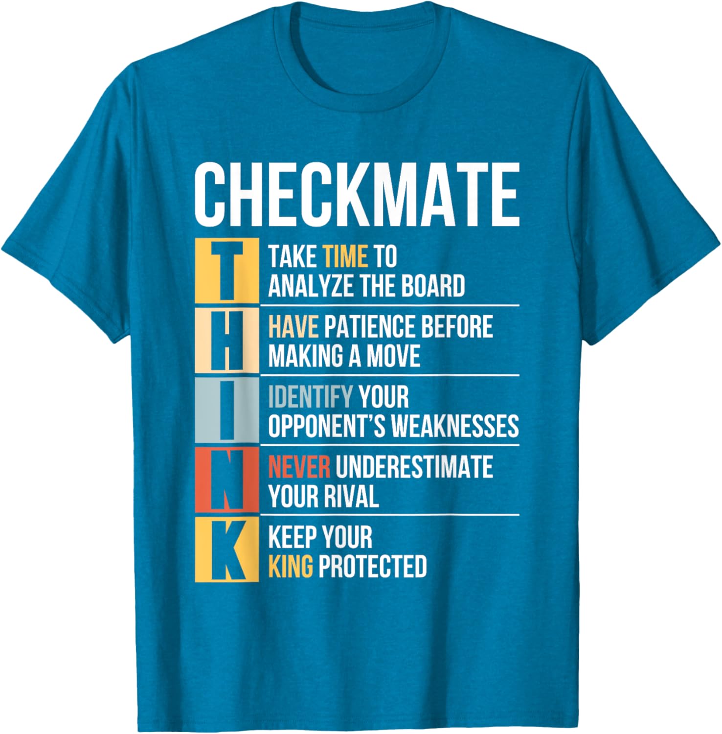 Funny Chess Player Checkmate Strategy Quote T-Shirt for Game Lovers - 16