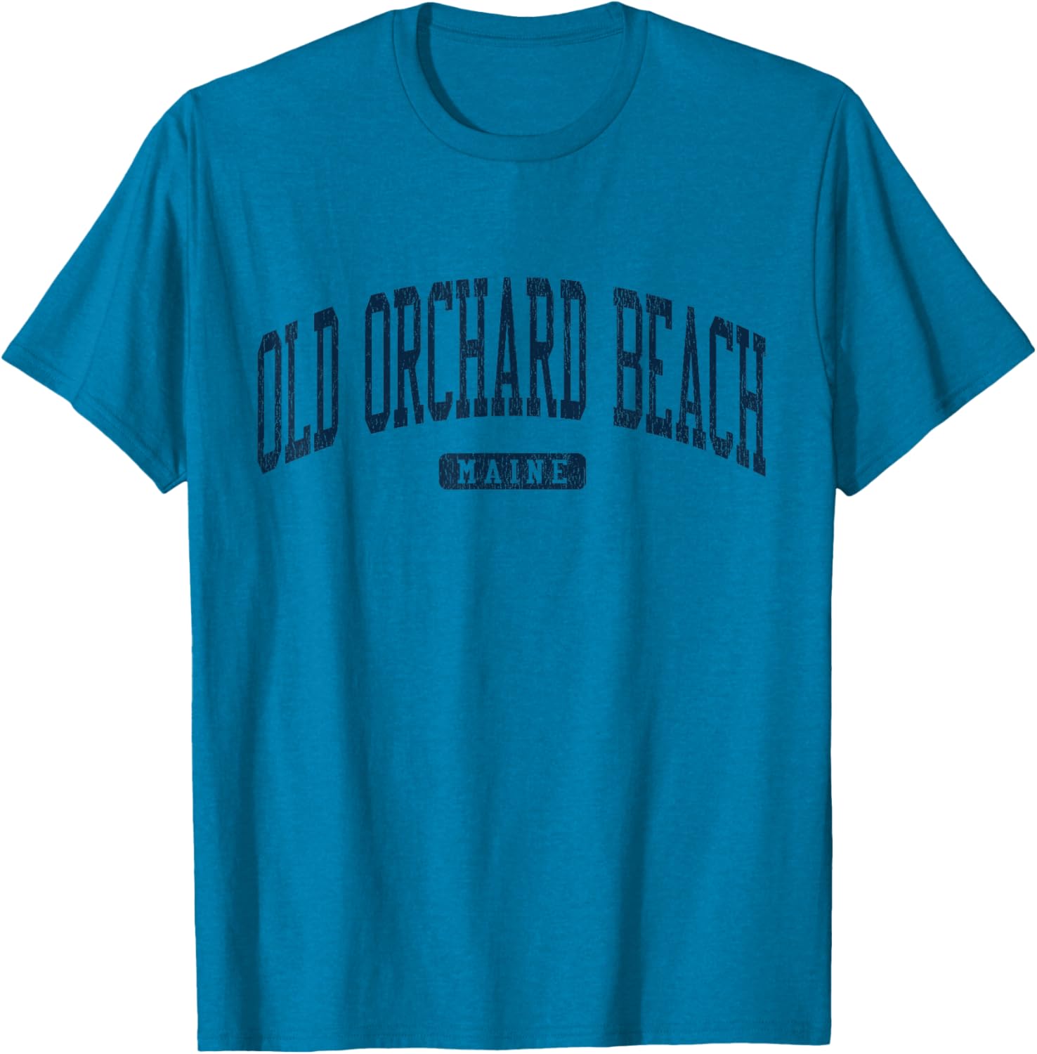 Old Orchard Beach Maine College Style Blue T-Shirt for Casual Wear - 2