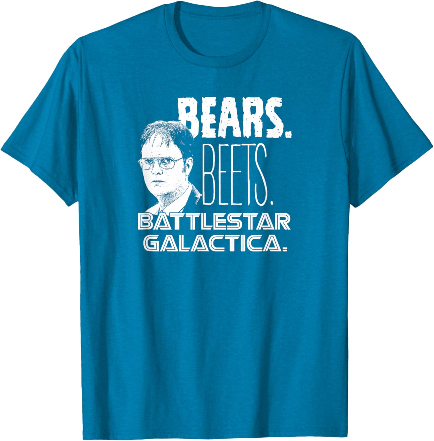 Office Bears Beets Dwight Head T-Shirt for Fun and Casual Wear - 4