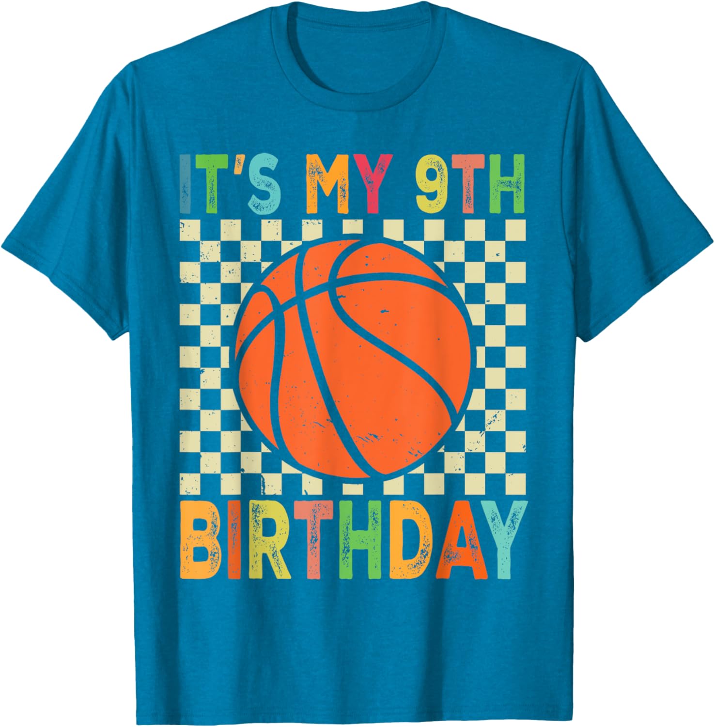 Cool 9th Birthday Basketball T-Shirt for 9 Year Old Players and Fans - 8