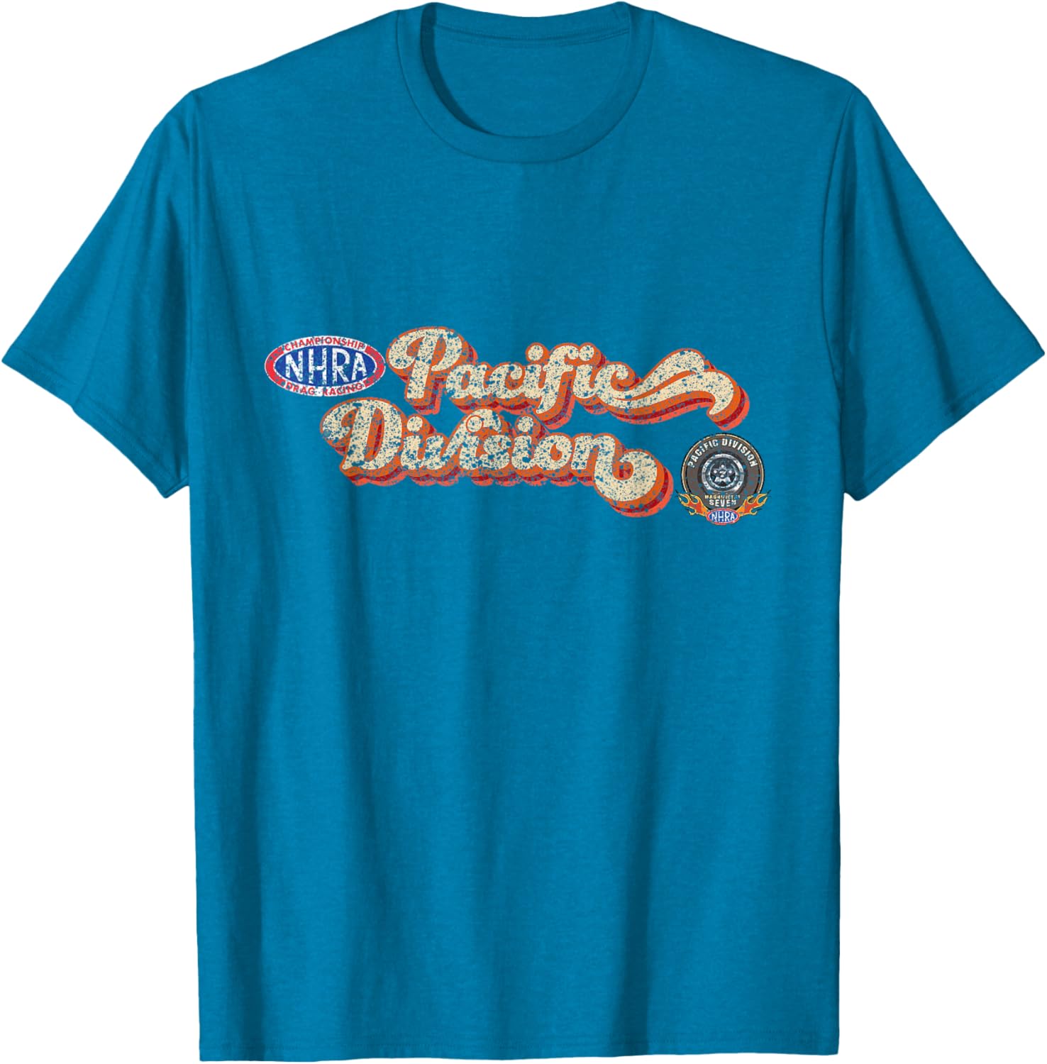 NHRA Pacific Division Vintage T-Shirt for Racing Enthusiasts and Fans - 4