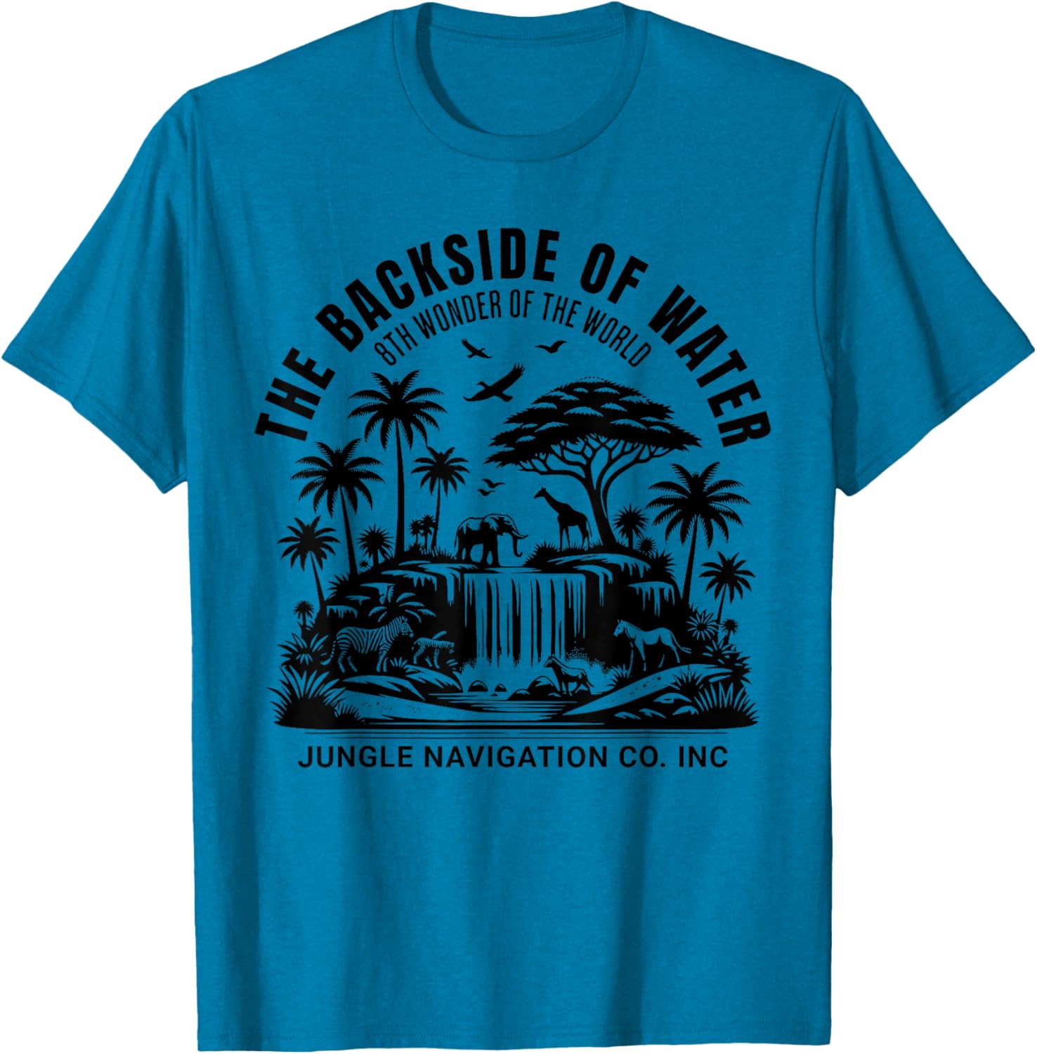 Jungle Adventure T-Shirt Backside of Water Cruise Theme Park Ride - 7