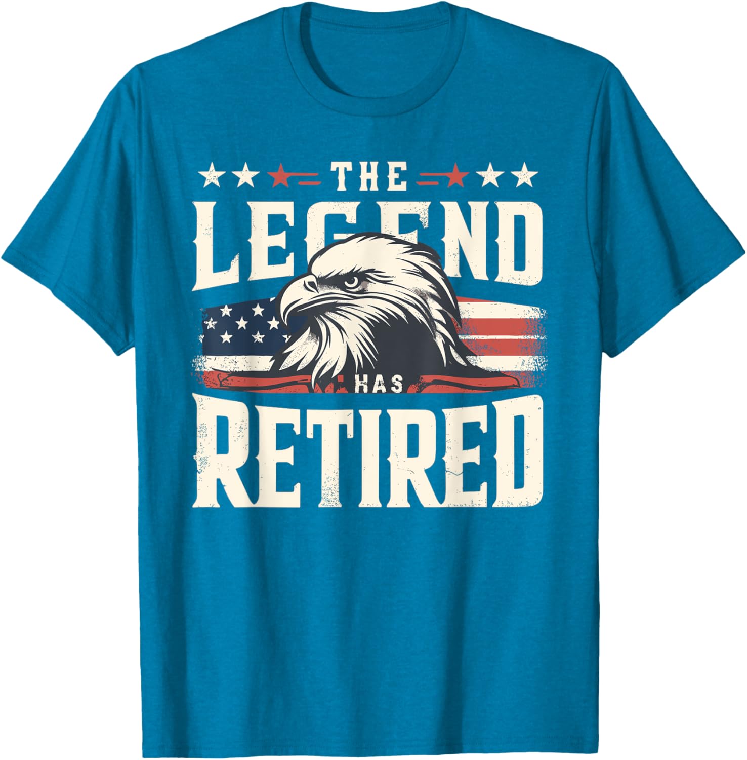 Retirement Eagle American Flag T-Shirt for Proud Veterans and Patriots - 16