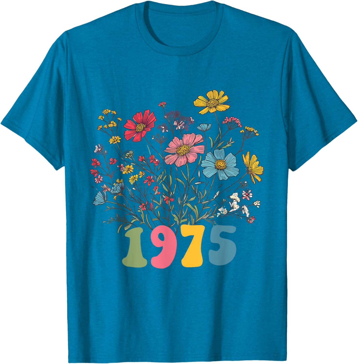 Wildflower 1975 50th Birthday T-Shirt for Women – Celebrate with Style! - 9