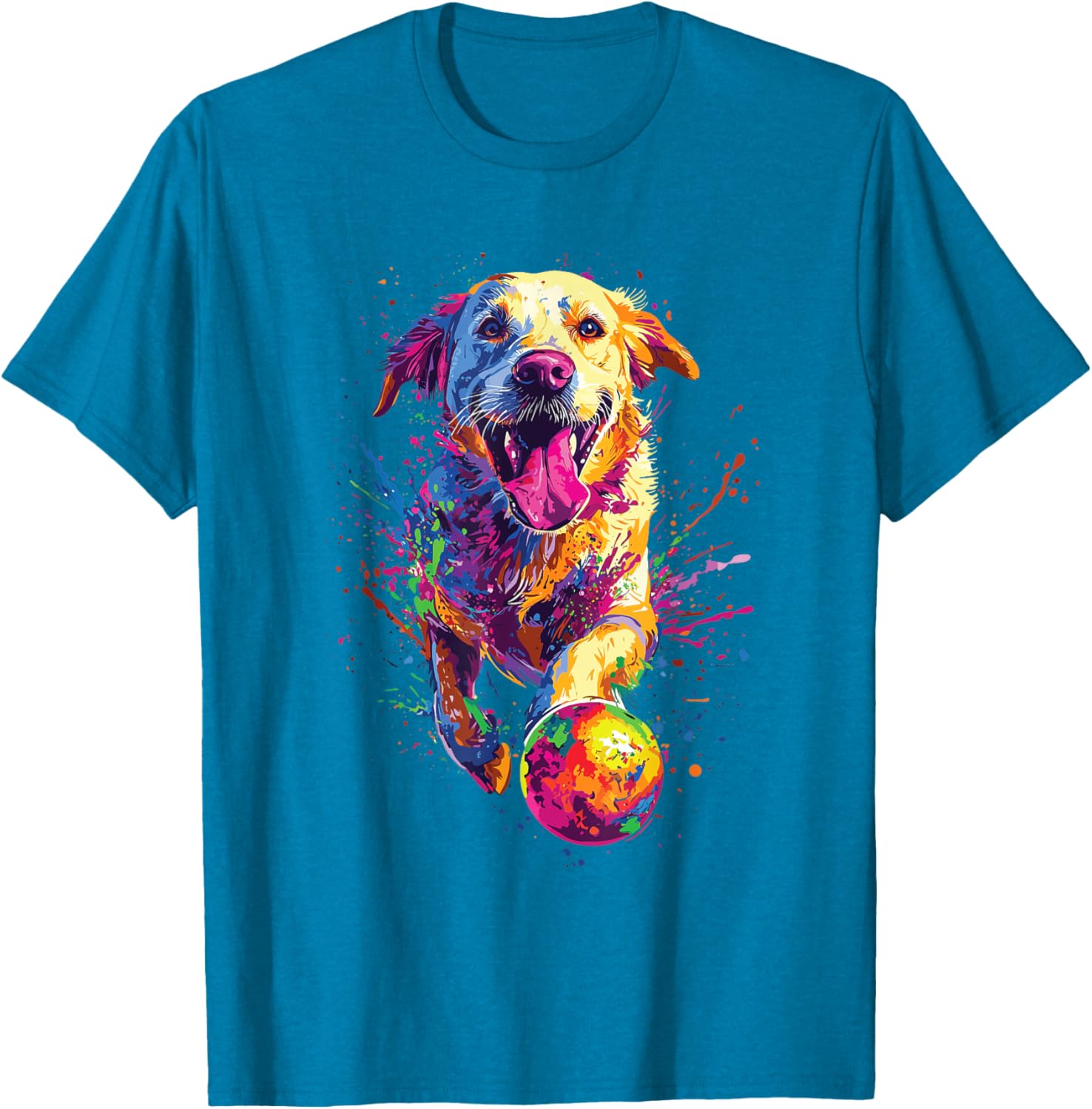 Colorful Labrador Retriever T-Shirt Perfect for Dog Lovers and Fans - 12