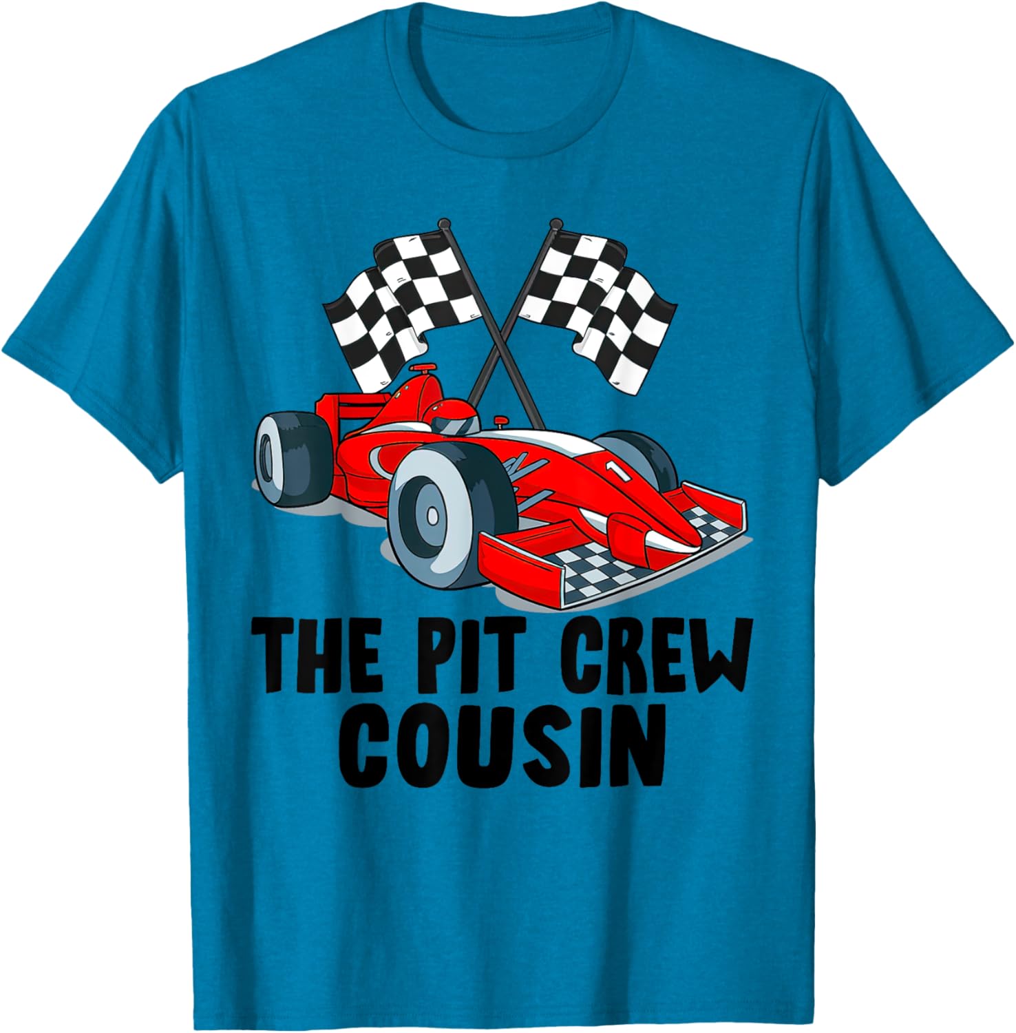 Cousin Pit Crew Racing Family T-Shirt for Car Birthday Party Fun - 6