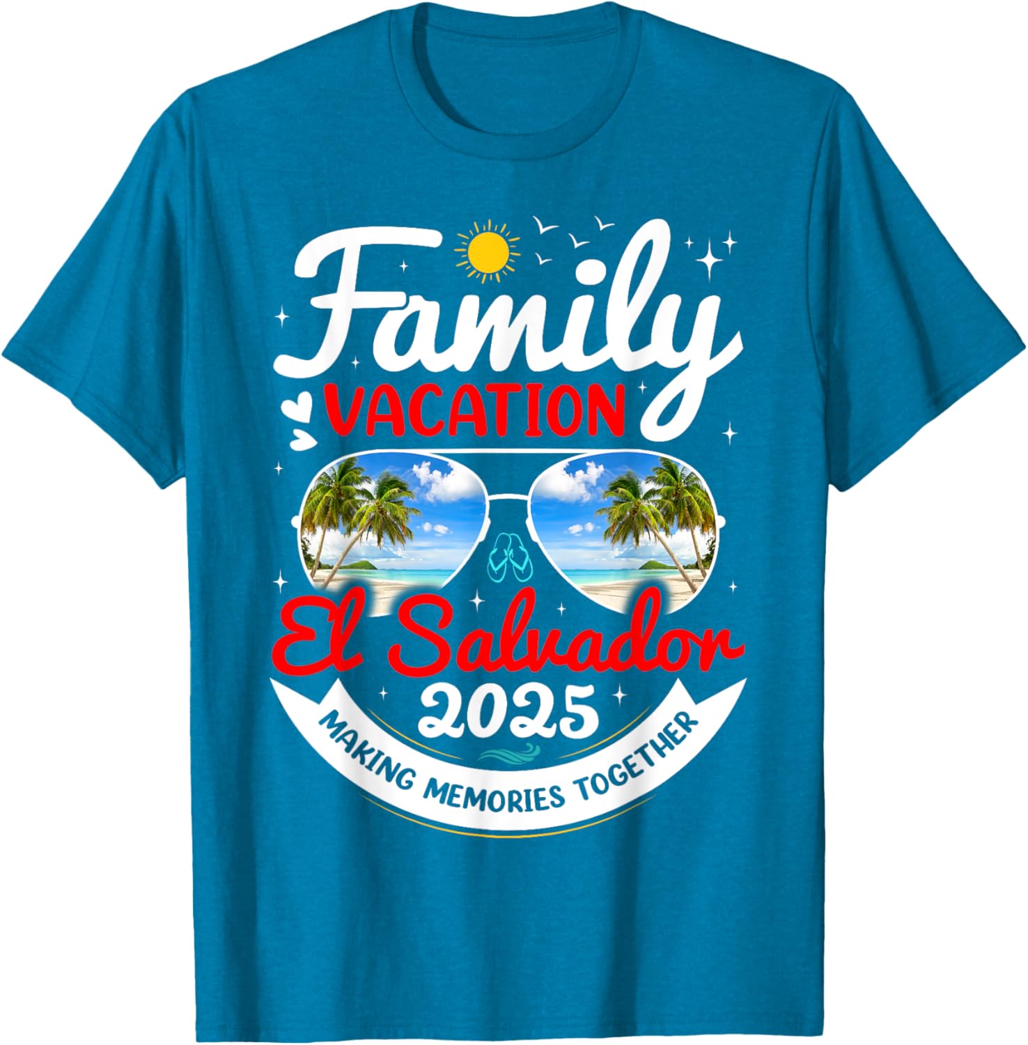 El Salvador Family Vacation 2025 Beach Group T-Shirt for Fun Adventures - 1