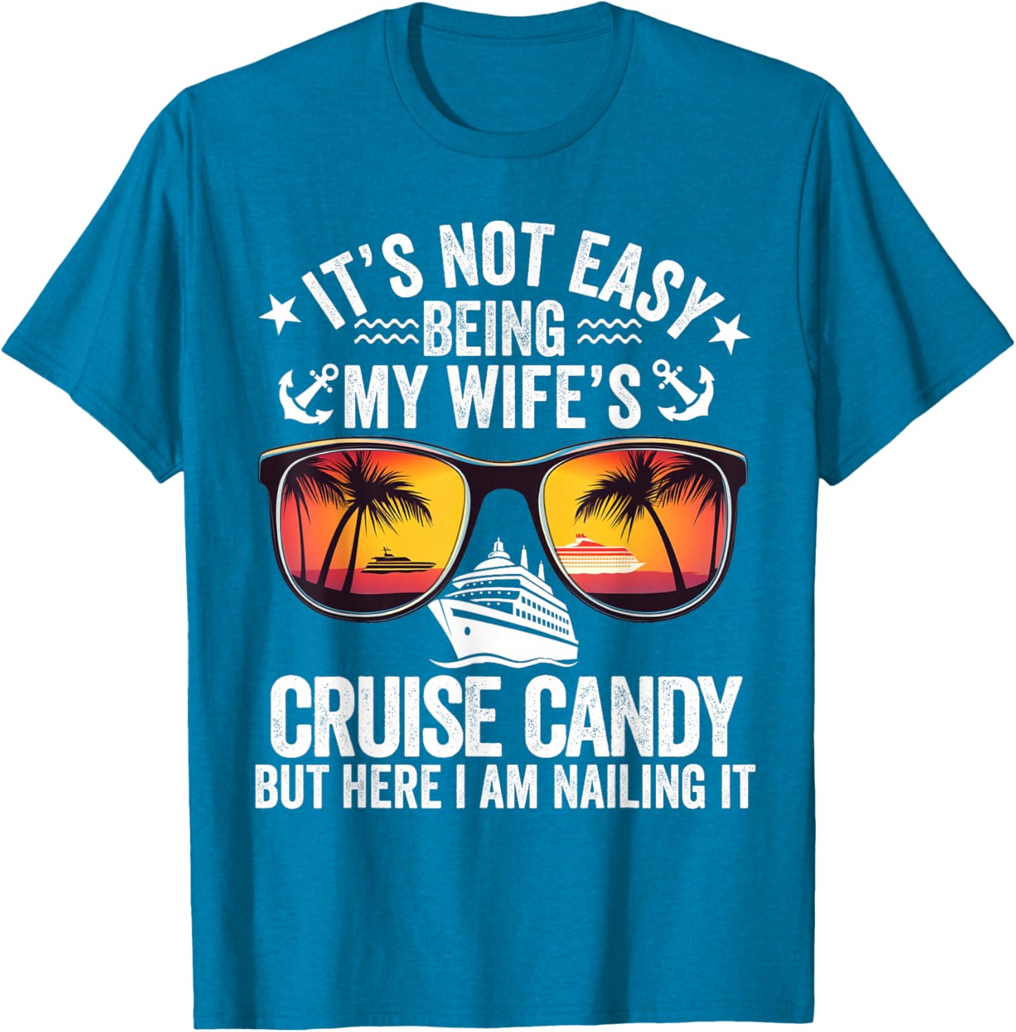 Funny Cruise Candy Husband T-Shirt for My Wife's Supportive Partner - 3