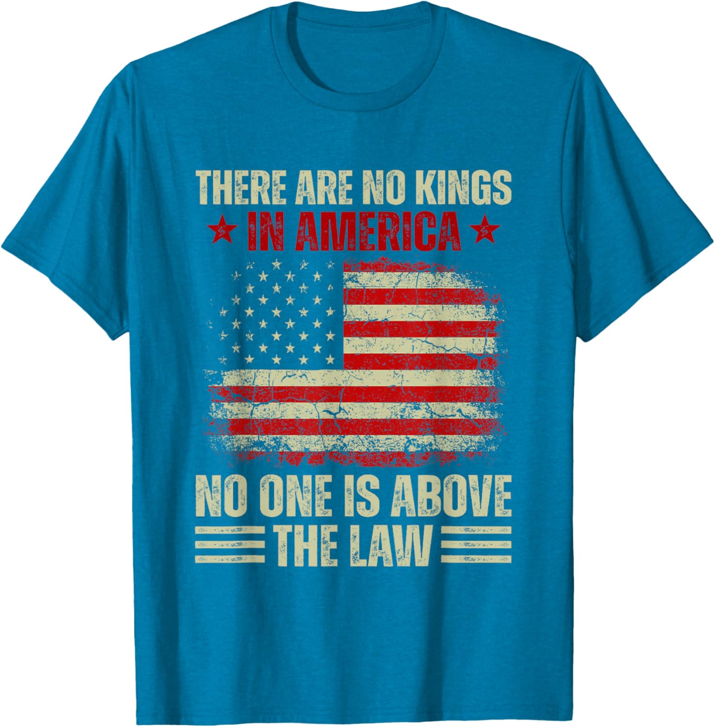 No Kings In America T-Shirt – Law and Justice Graphic Tee for Everyone - 3