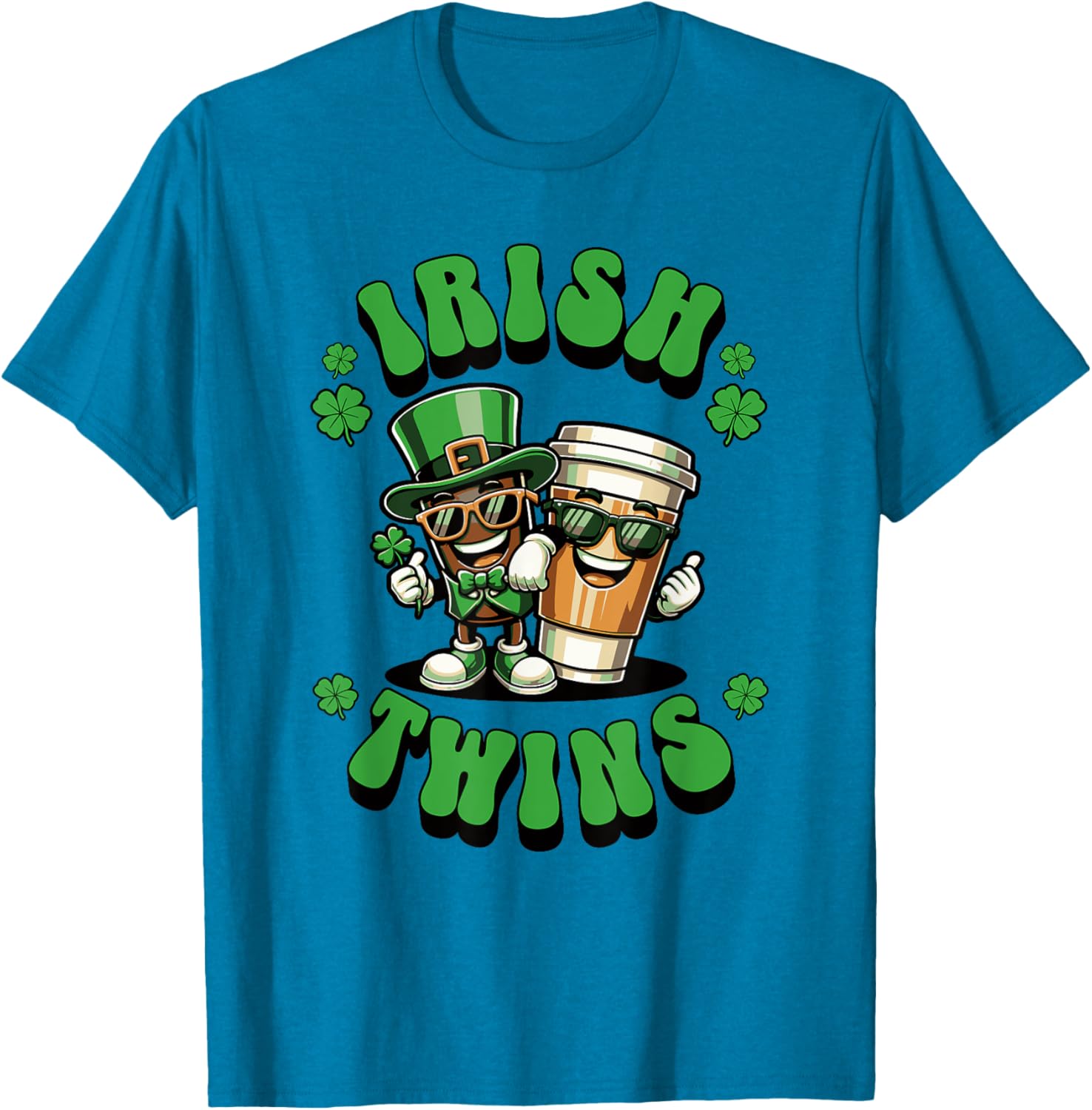 Funny Irish Twins Matching St. Patrick's Day T-Shirt for Kids - 16