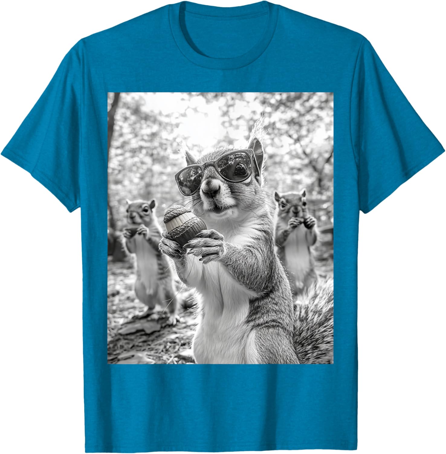Cute Squirrel Selfie T-Shirt for Animal Lovers - Fun Graphic Tee - 12