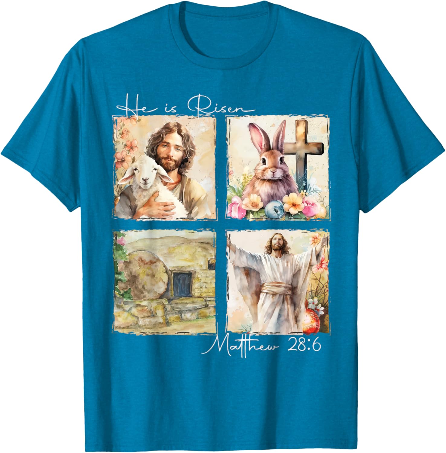 He Is Risen Matthew 28:6 Christian Easter T-Shirt for Believers - 20