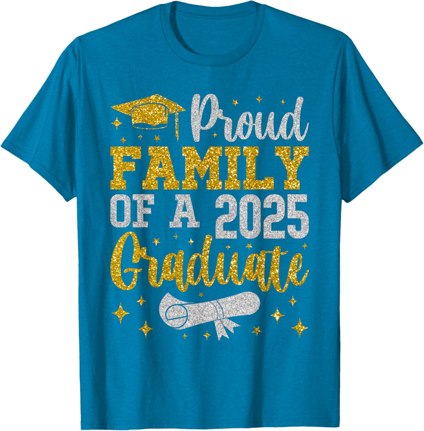 Proud Family of a 2025 Graduate Senior Graduation T-Shirt for Celebrations - 12