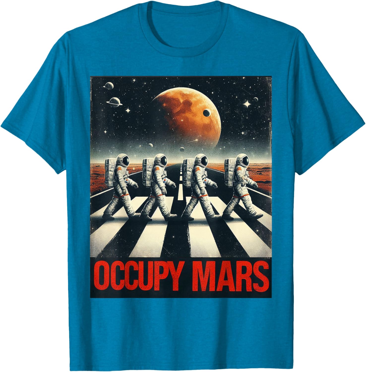 Astronauts Walking on Mars T-Shirt Perfect for Space Lovers and Adventurers - 8