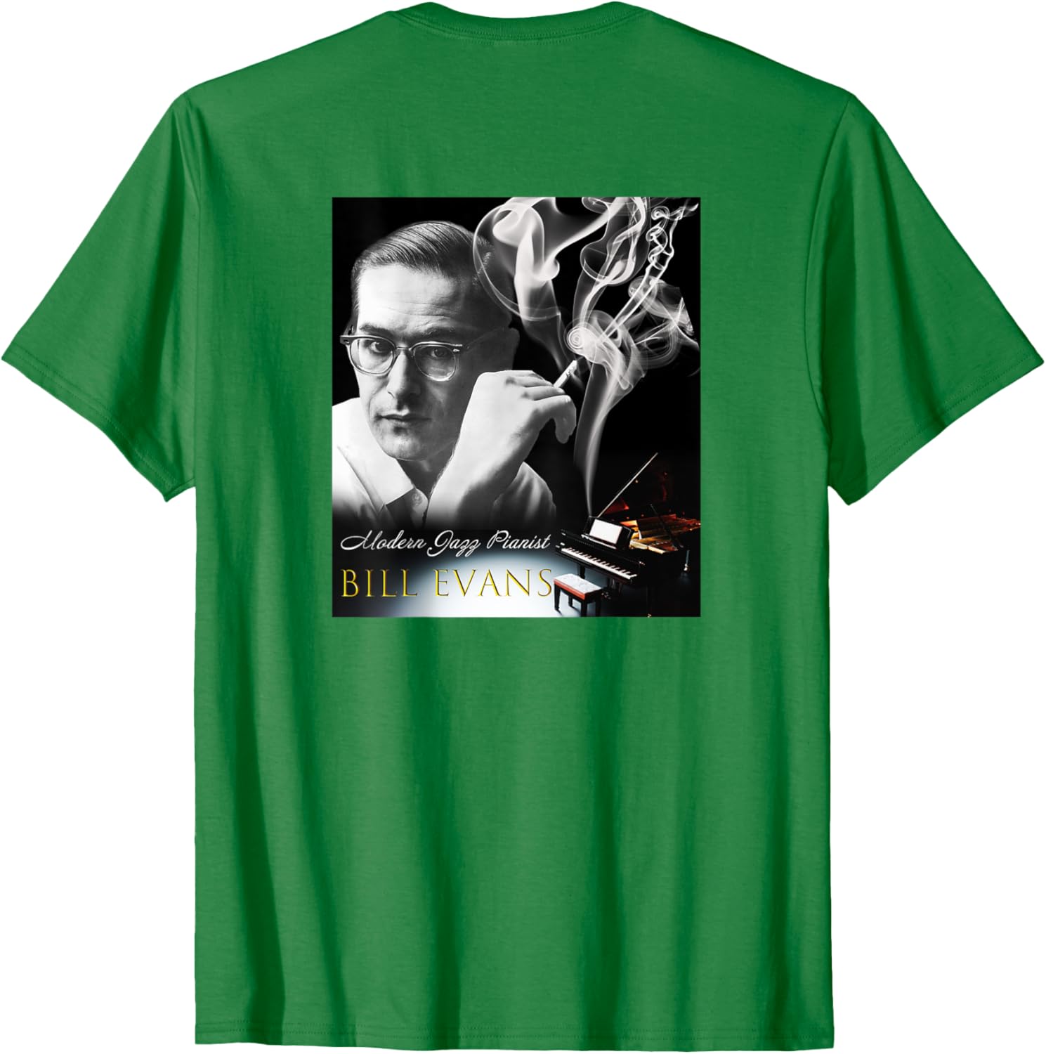 Bill Evans Back Printed T-Shirt for Music Lovers - Stylish and Comfortable - 9