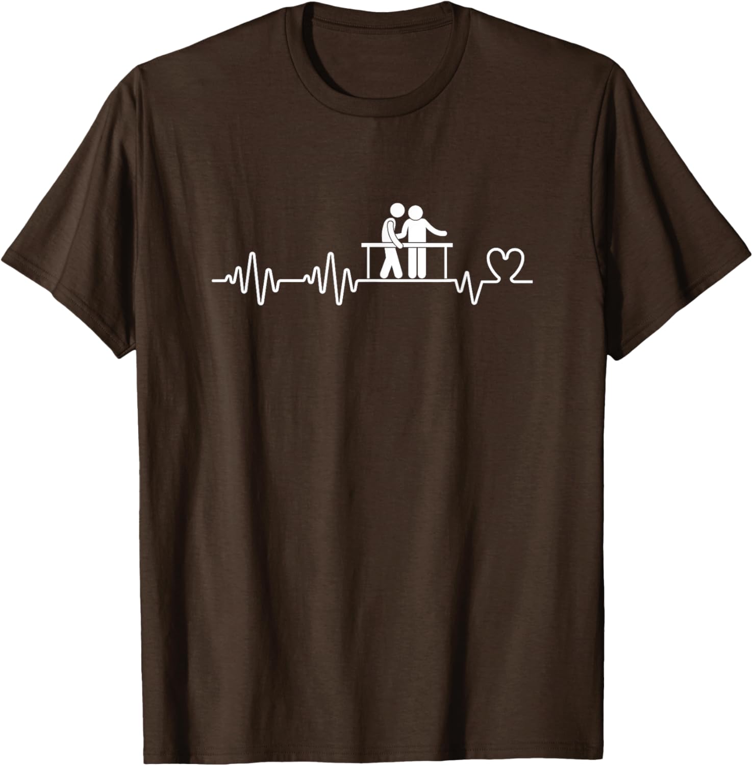Funny Physical Therapist Heartbeat Man T-Shirt for Therapy Lovers - 21