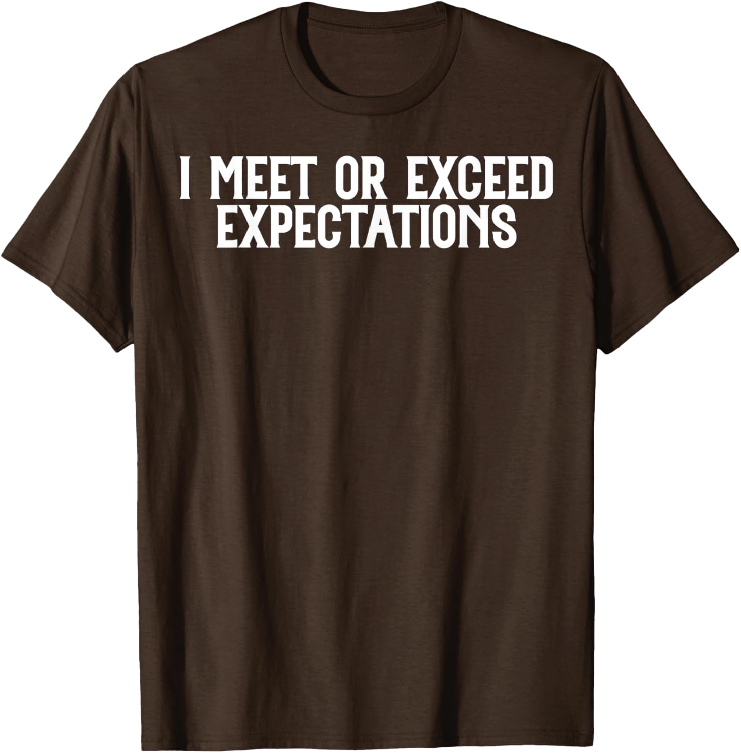 Funny I Meet or Exceed Expectations T-Shirt for Singles and Couples - 19