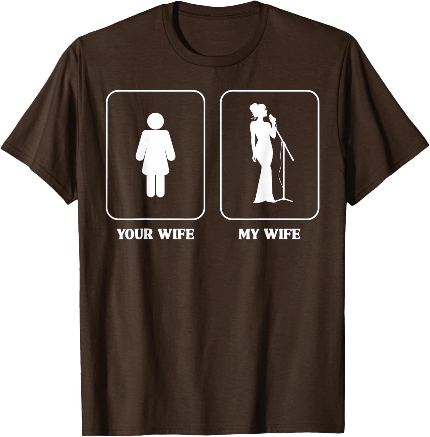 Humorous Wife Comparison Graphic T-Shirt for Music Lovers and Fun People - 16