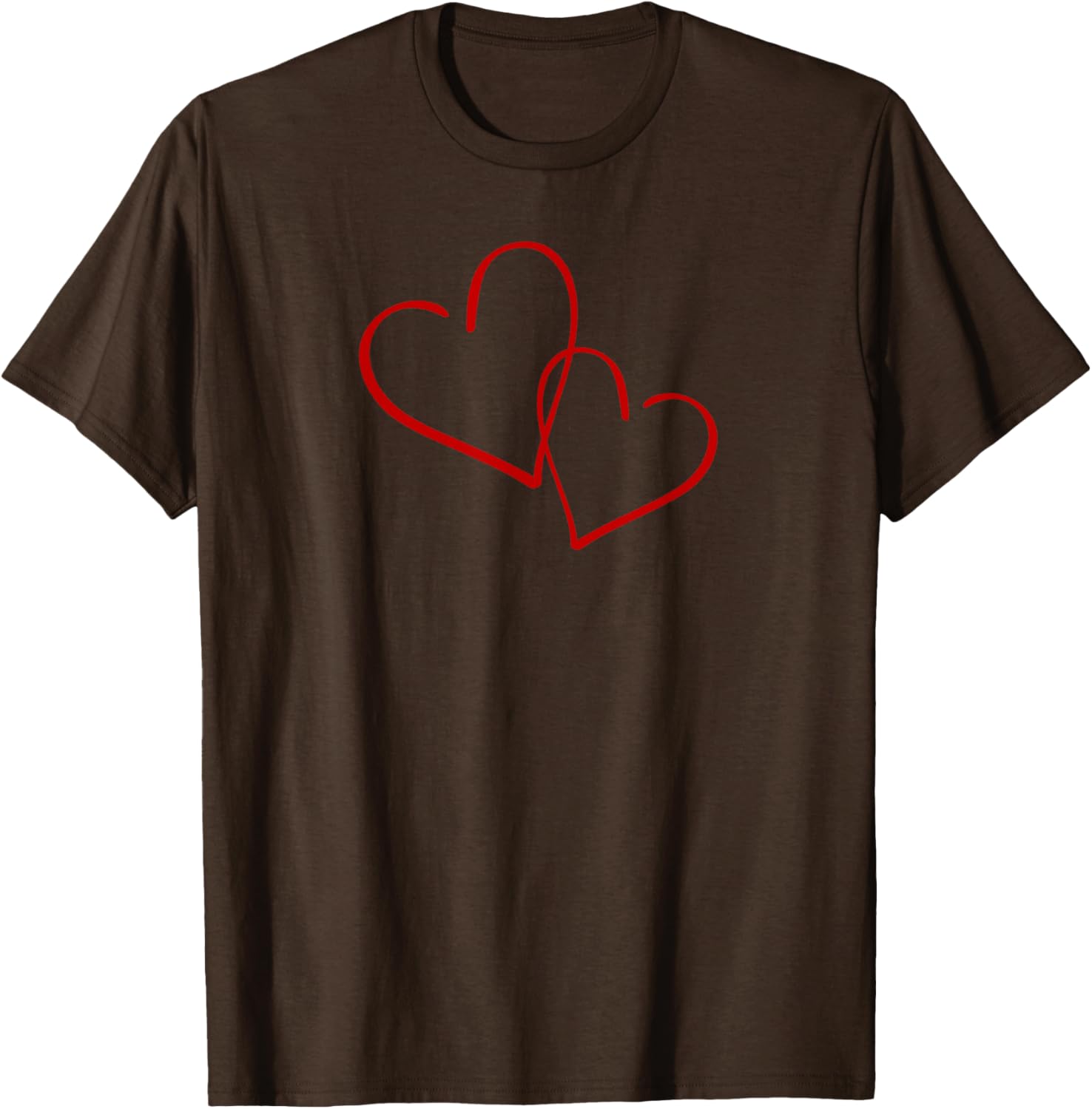 Valentine's Day Red Linked Hearts T-Shirt Perfect for Cupid's Day Celebration - 14