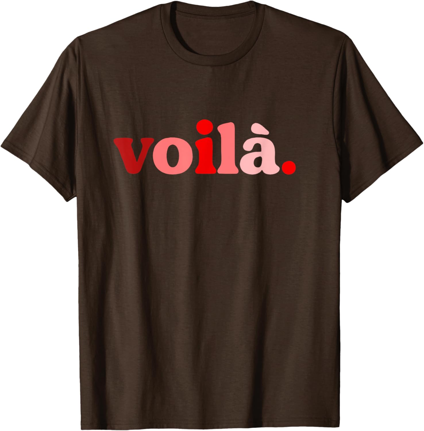 Red Voila I'm Here Graphic T-Shirt Perfect for Fashion Lovers - 2