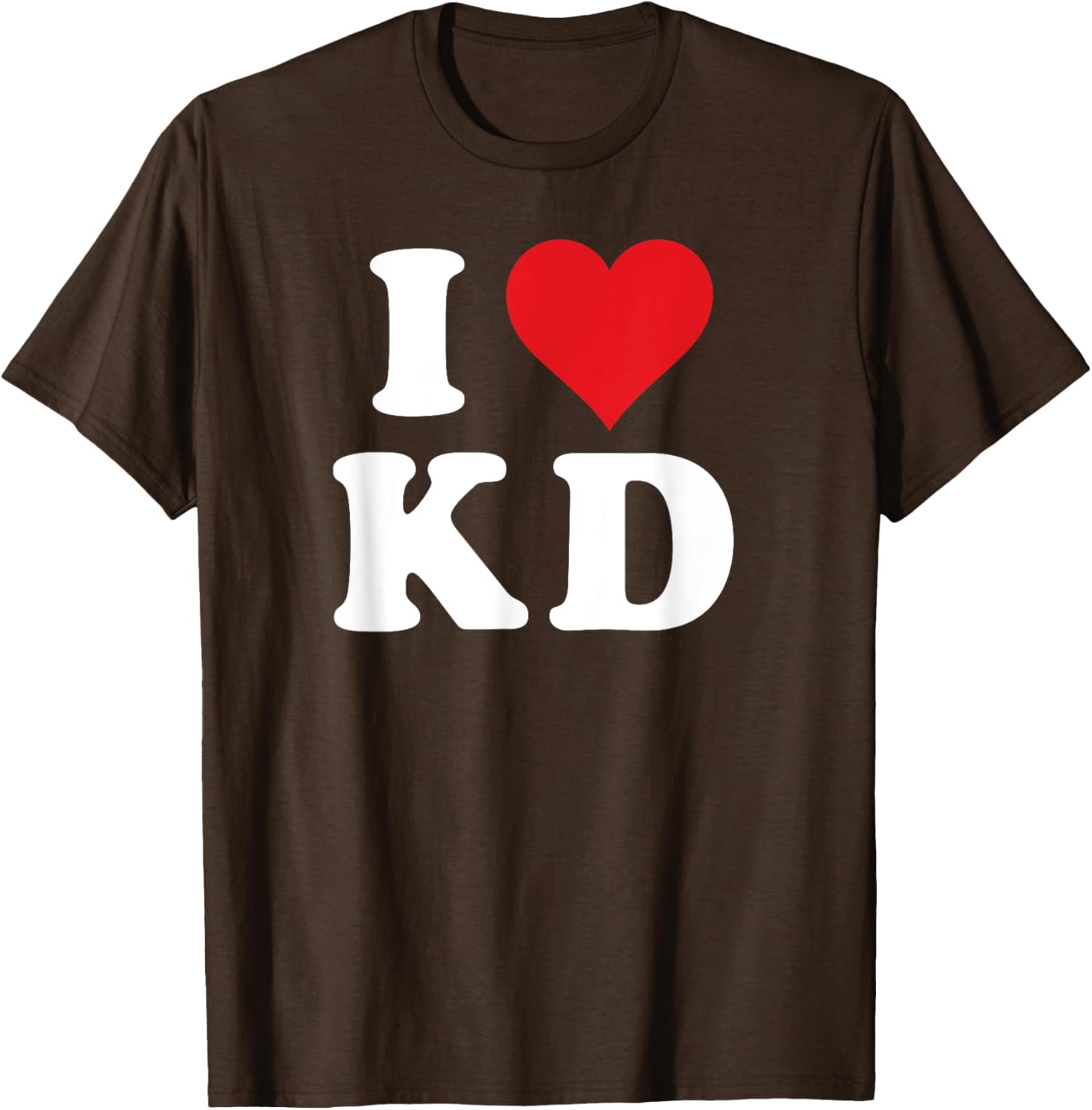 I Love KD Initials T-Shirt - Heartfelt Design for K D Fans and Family - 9