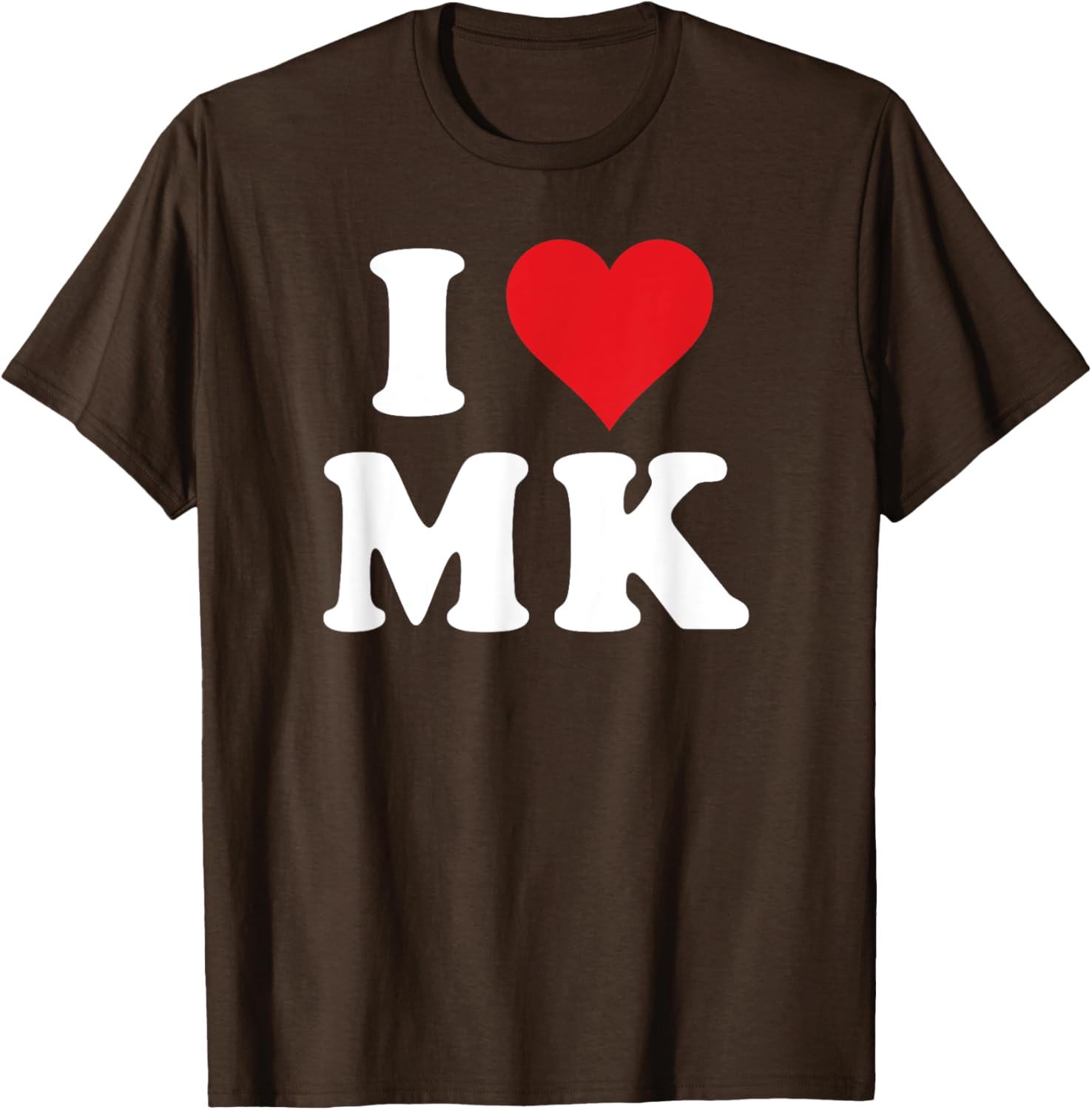 I Love MK Initials T-Shirt for Personalized Style and Comfort - 9