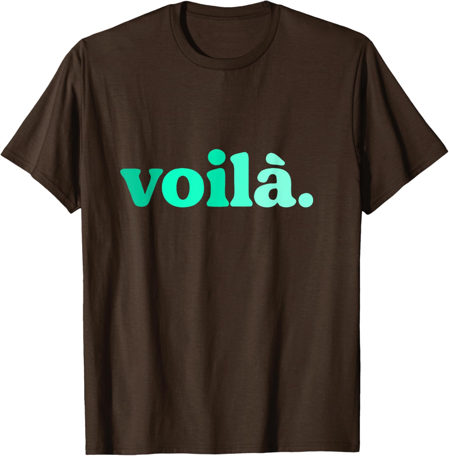 Teal Aqua Voila Me Again Graphic T-Shirt for Stylish Comfort - 3