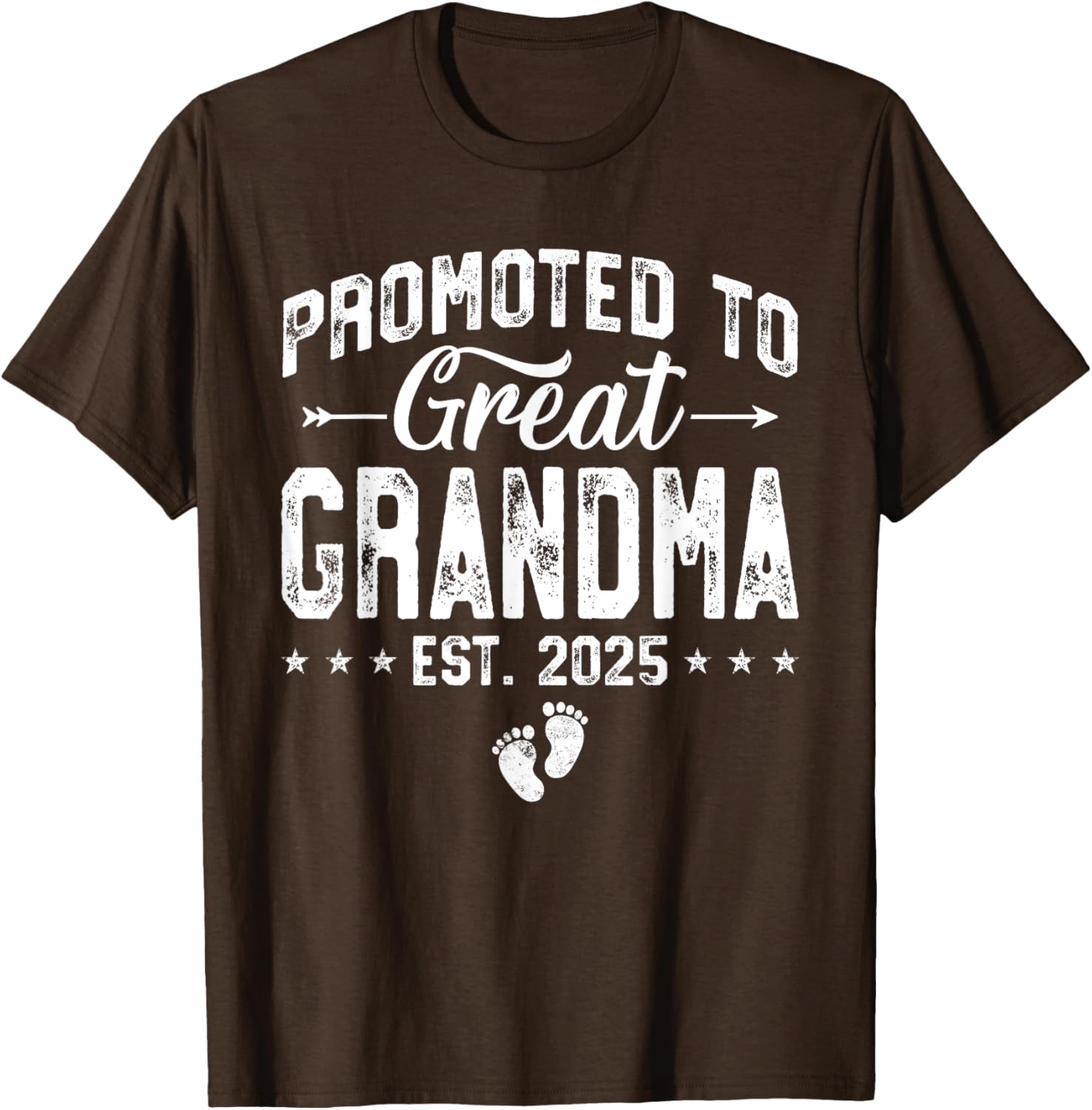 Promoted to Great Grandma 2025 Cute T-Shirt for New Grandparents - 18