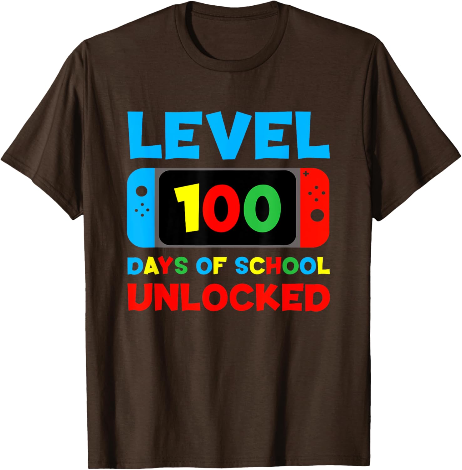 Level 100 Days of School Unlocked T-Shirt for Kids and Teens - 16
