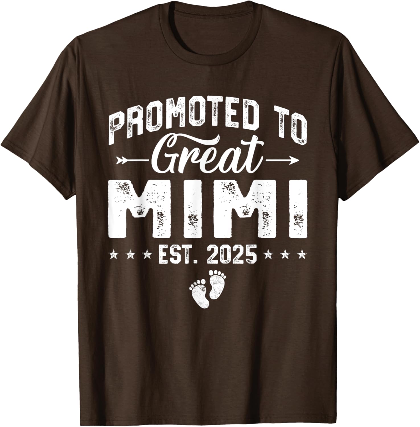 Promoted to Great Mimi 2025 New Grandma T-Shirt for Proud Grandparents - 2