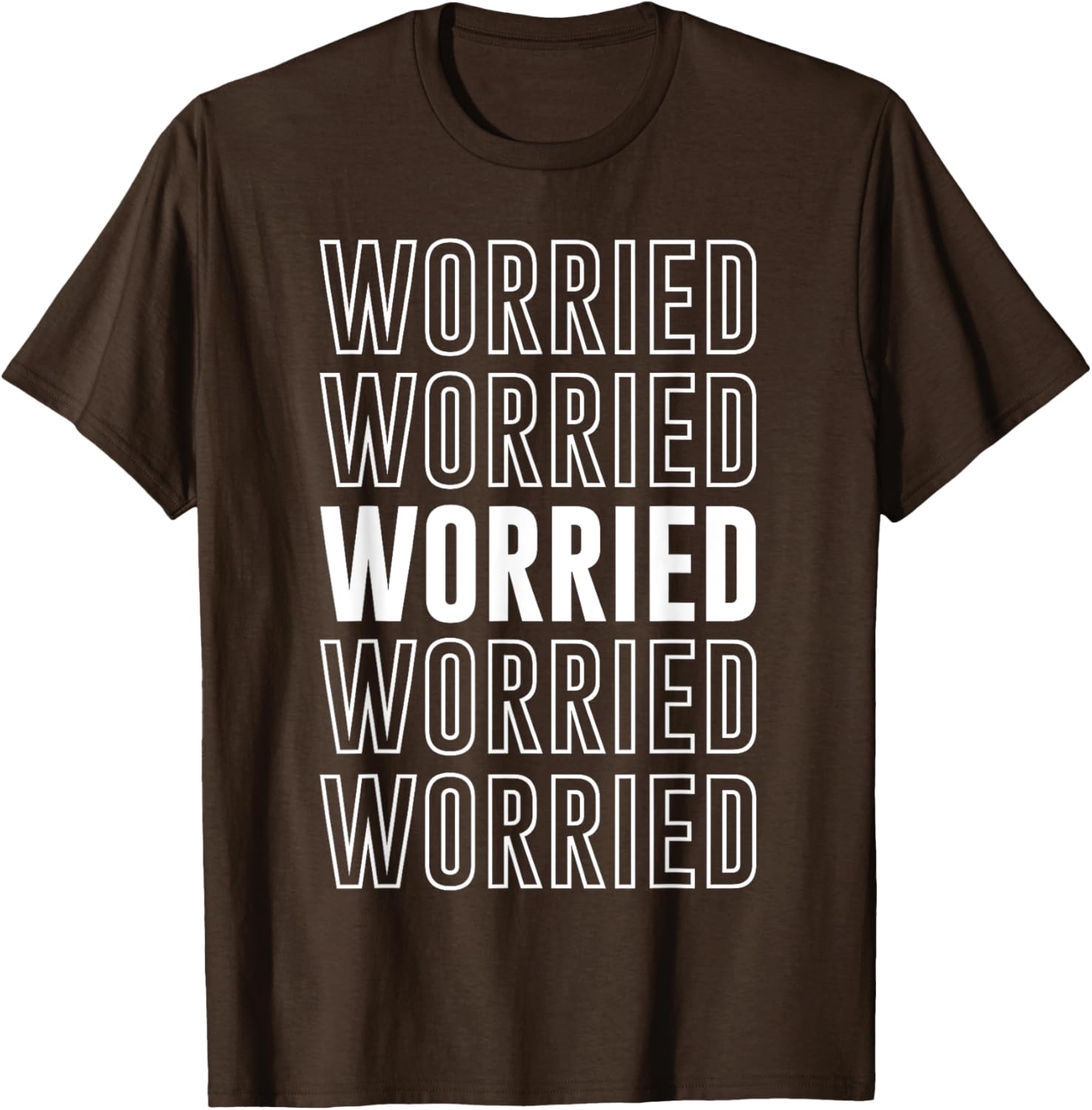 Worried T-Shirt Funny Graphic Tee for Casual Comfort and Style - 1