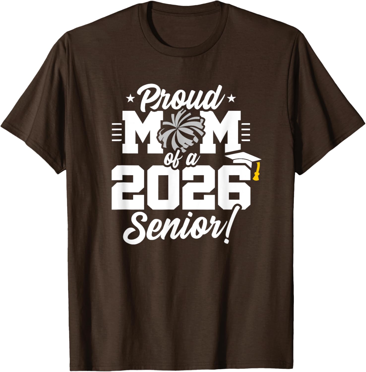 Class of 2026 Senior Cheerleader T-Shirt for Cheer Moms and Fans - 17