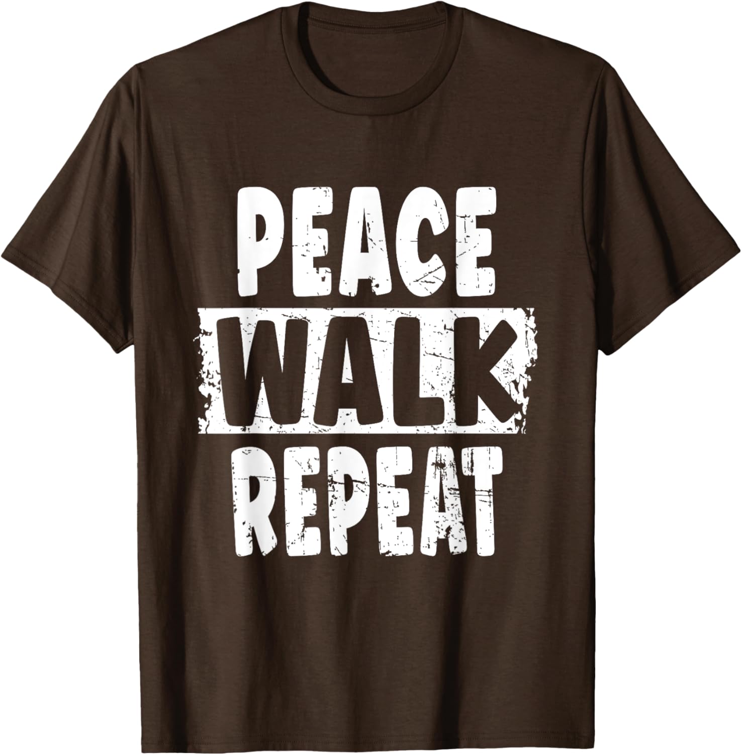 Peace Walk Repeat T-Shirt for Outdoor Enthusiasts and Silent Walk Lovers - 28