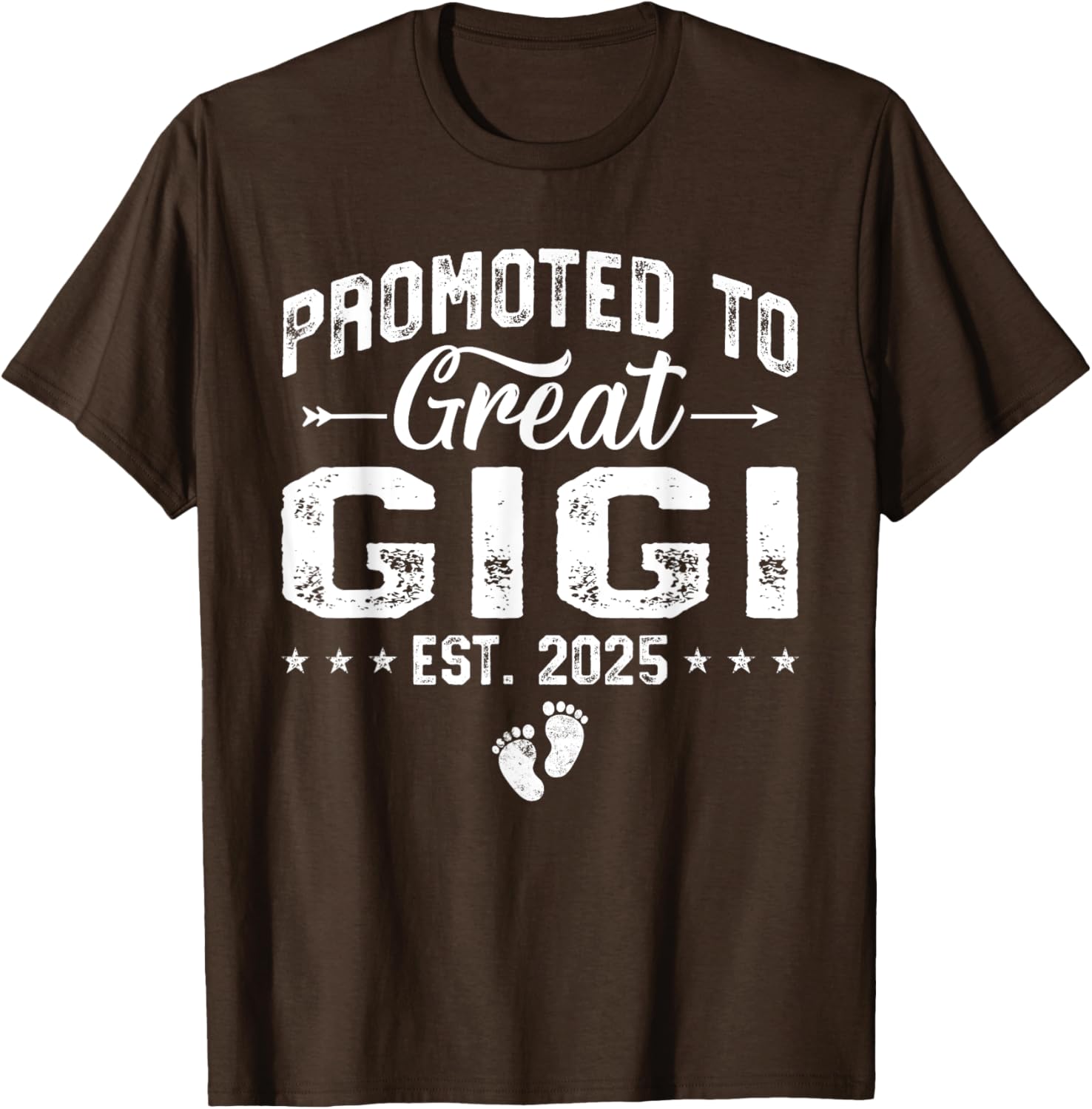 Promoted to Great Gigi 2025 Grandma T-Shirt Gift for New Grandparents - 16