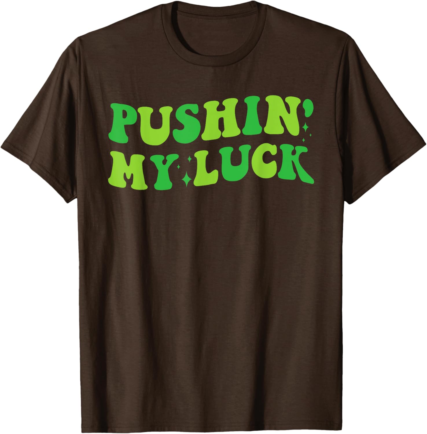 Funny Pushing My Luck St Patricks Day 2025 Groovy T-Shirt for Boys - 3
