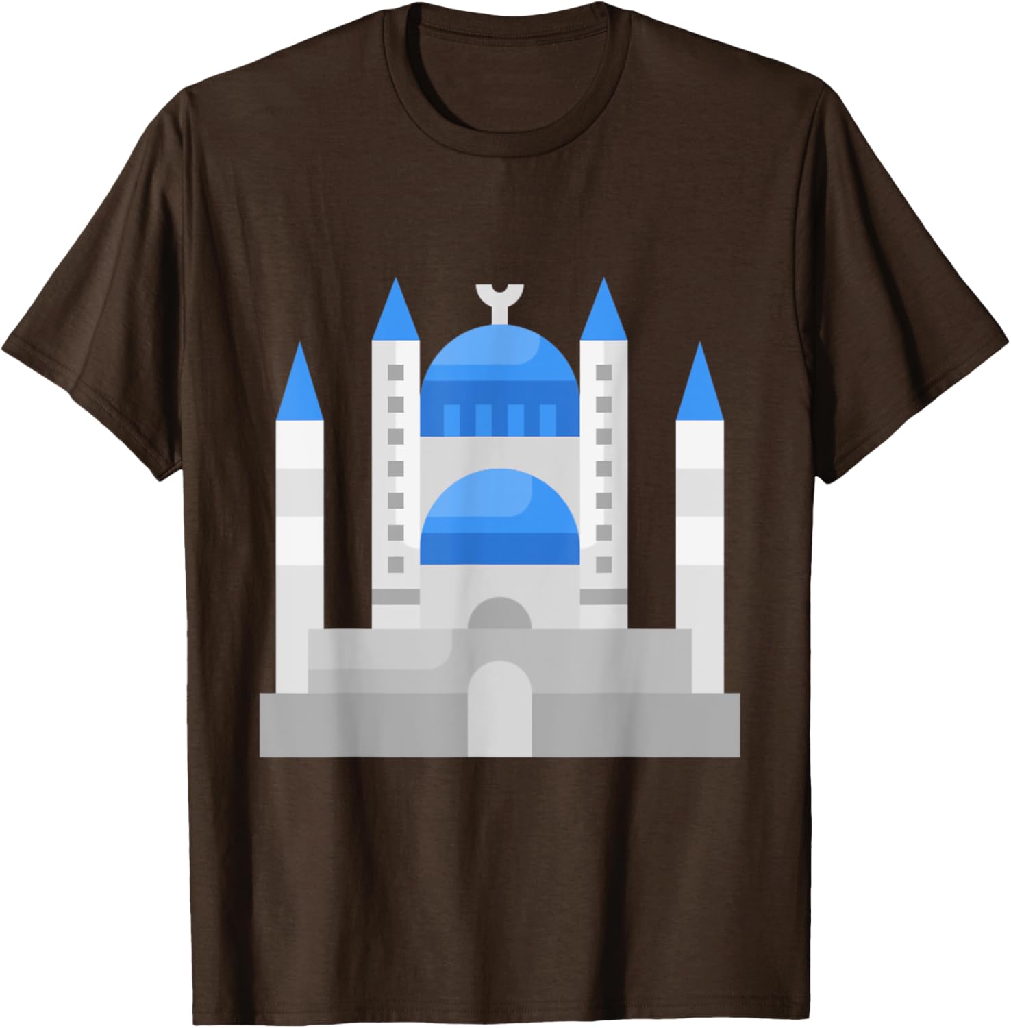 Istanbul Sultan Ahmet Blue Mosque Muslim T-Shirt for Men and Women - 5