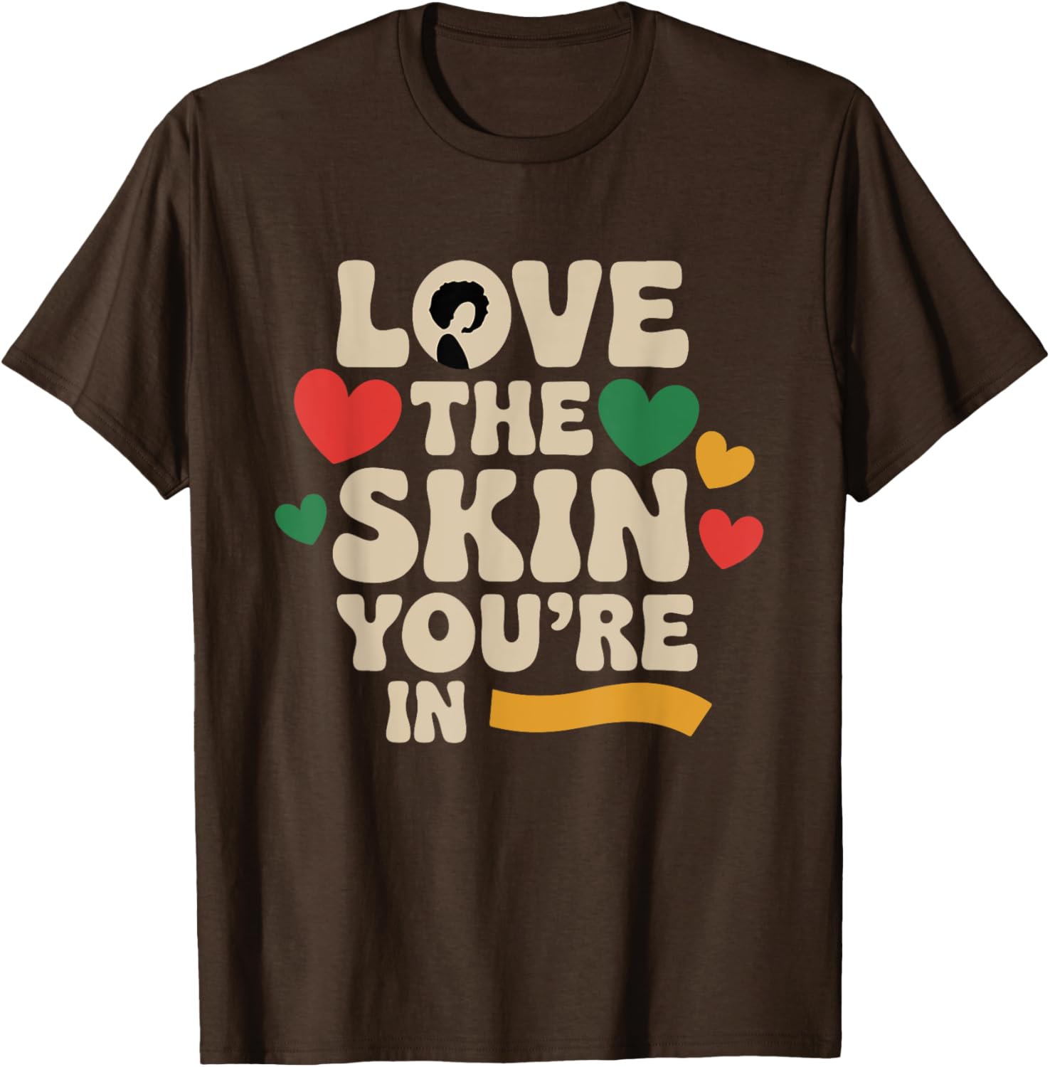 Proud Afro Educated Black Woman T-Shirt Love Your Skin Fashion Tee - 12