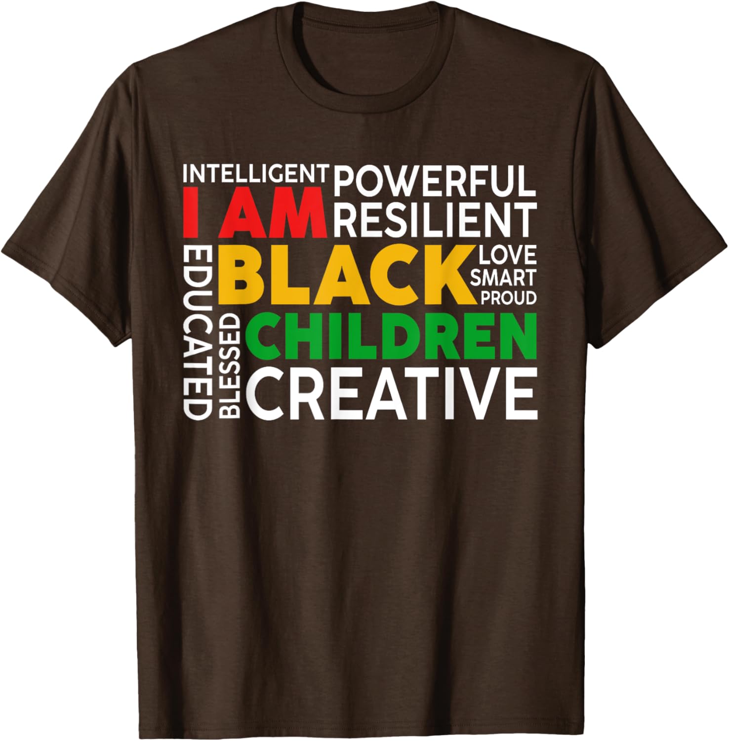 I Am Black Kids T-Shirt for Boys and Girls - Celebrate Black History Month - 17