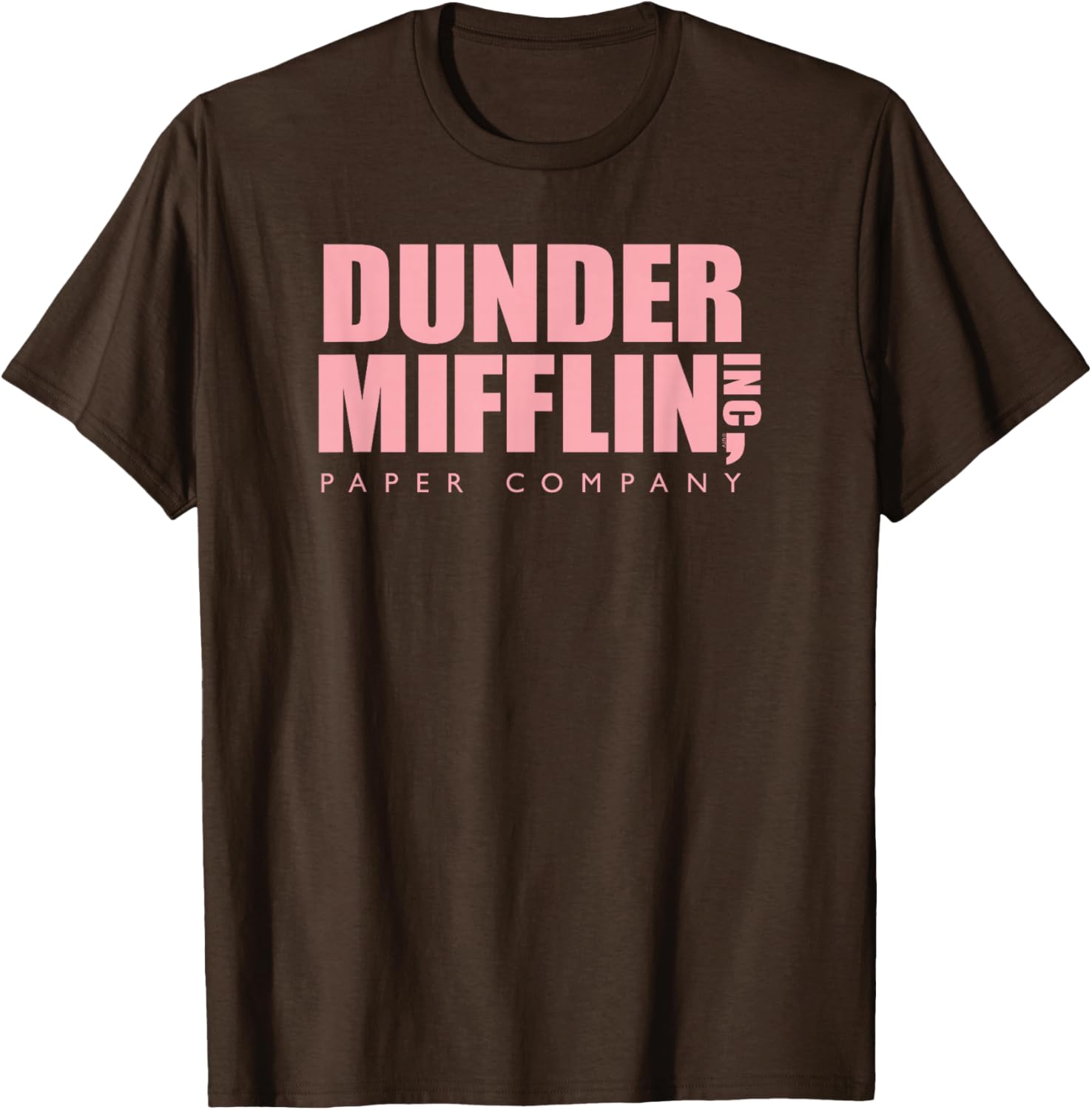 Pink Dunder Mifflin Logo T-Shirt for Office Fans - Fun Casual Wear - 4