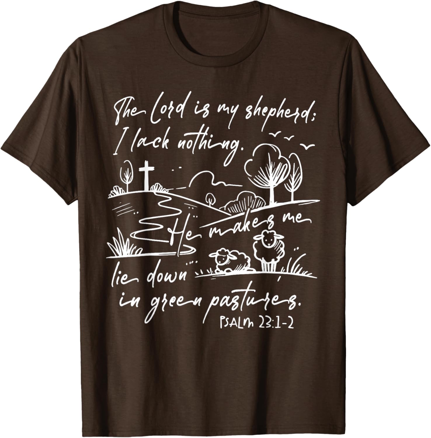 The Lord Is My Shepherd T-Shirt Comfort for Faithful Souls - 6