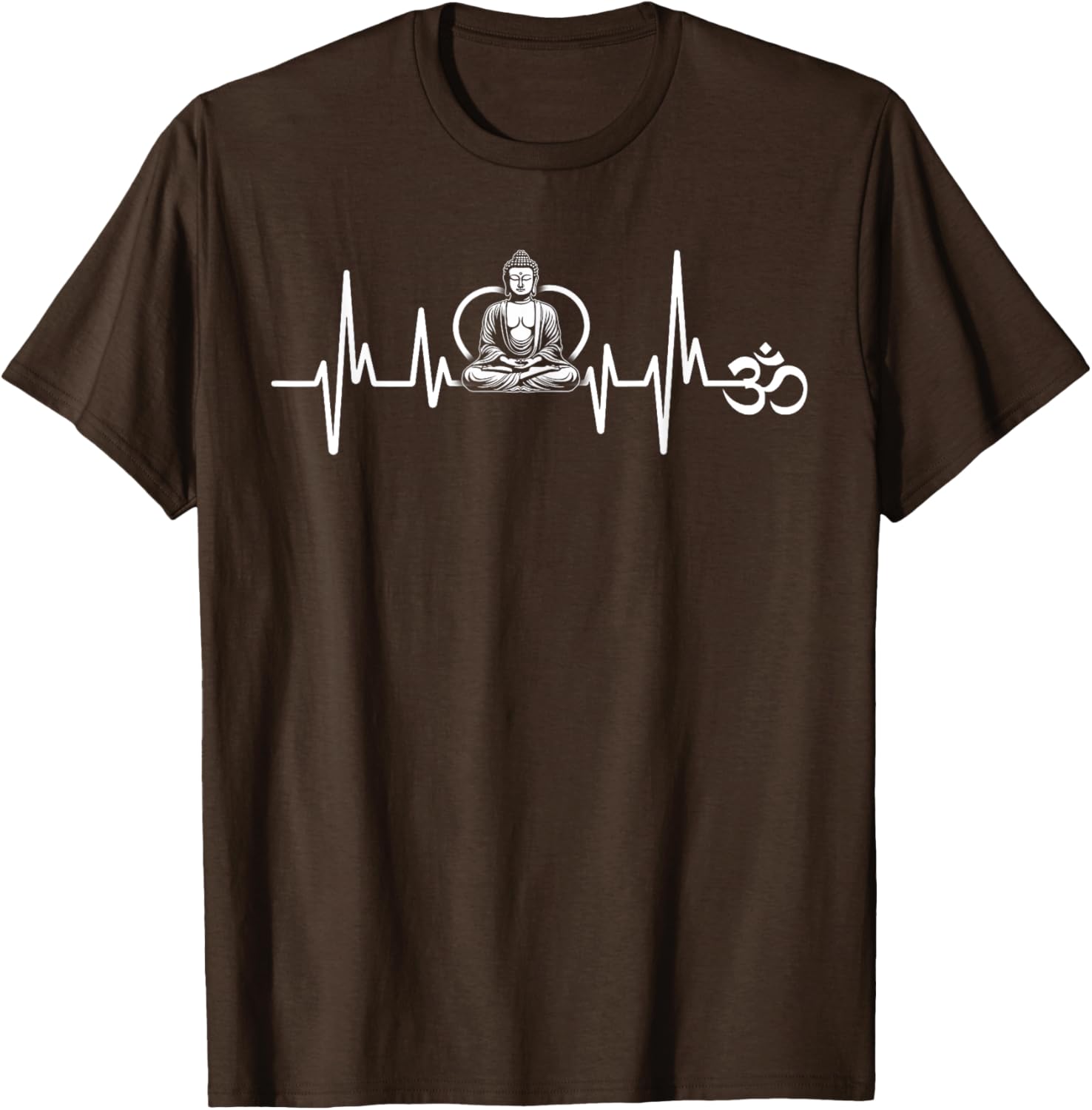 Om Heartbeat Funny Sacred Ohm Yoga Meditation Cool T-Shirt for Him & Her - 19