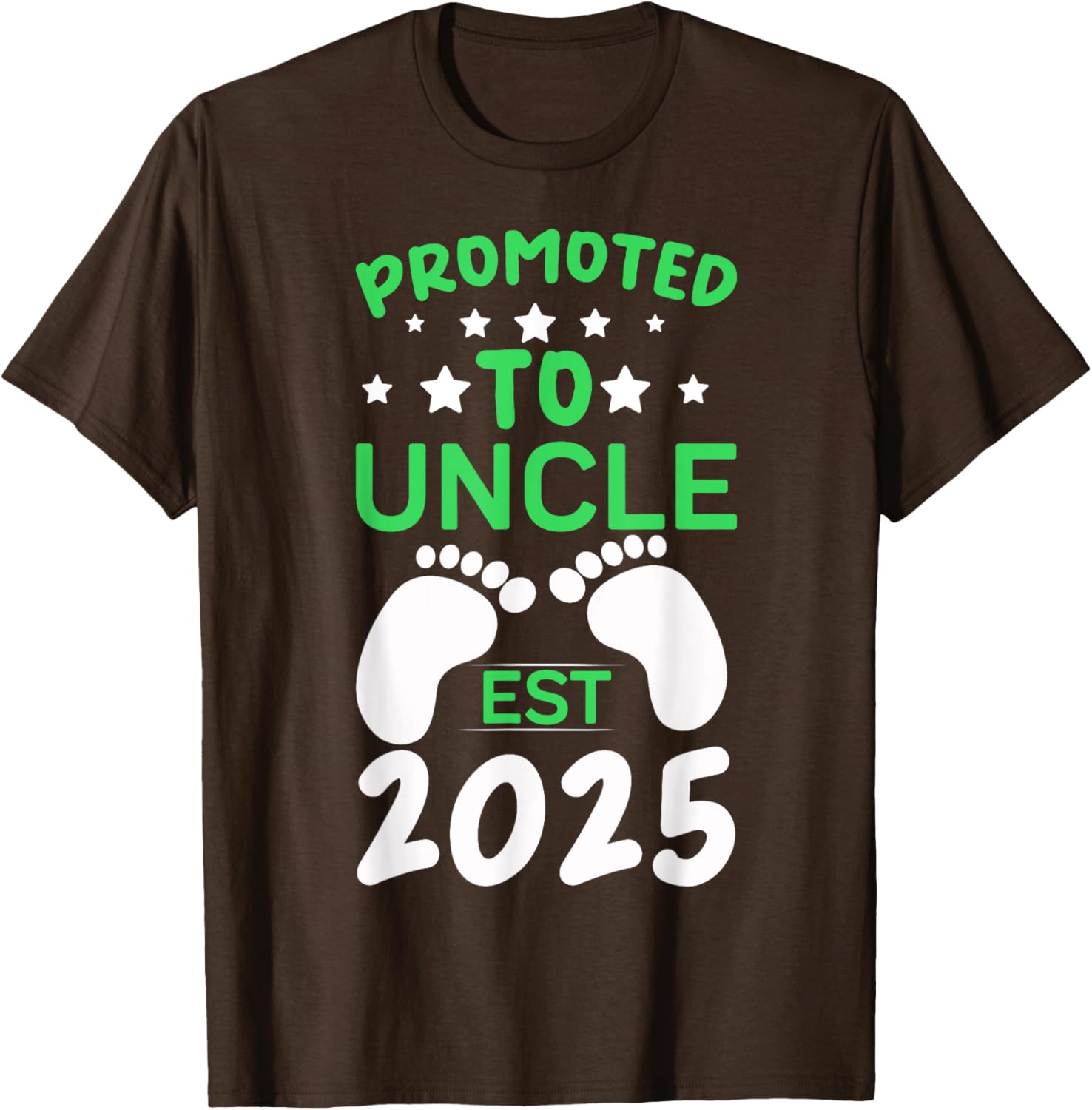 Funny Promoted to Uncle 2025 T-Shirt Perfect Gift for New Uncles - 16