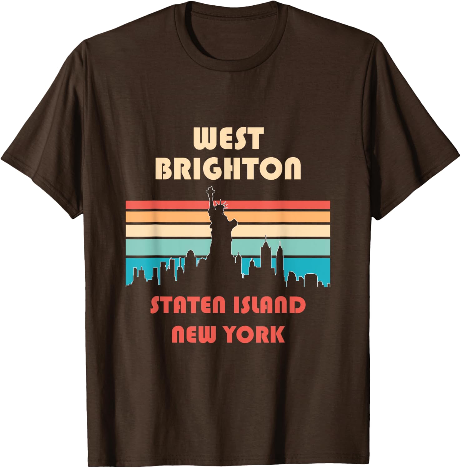 West Brighton Staten Island Retro Vintage T-Shirt for Casual Style - 2